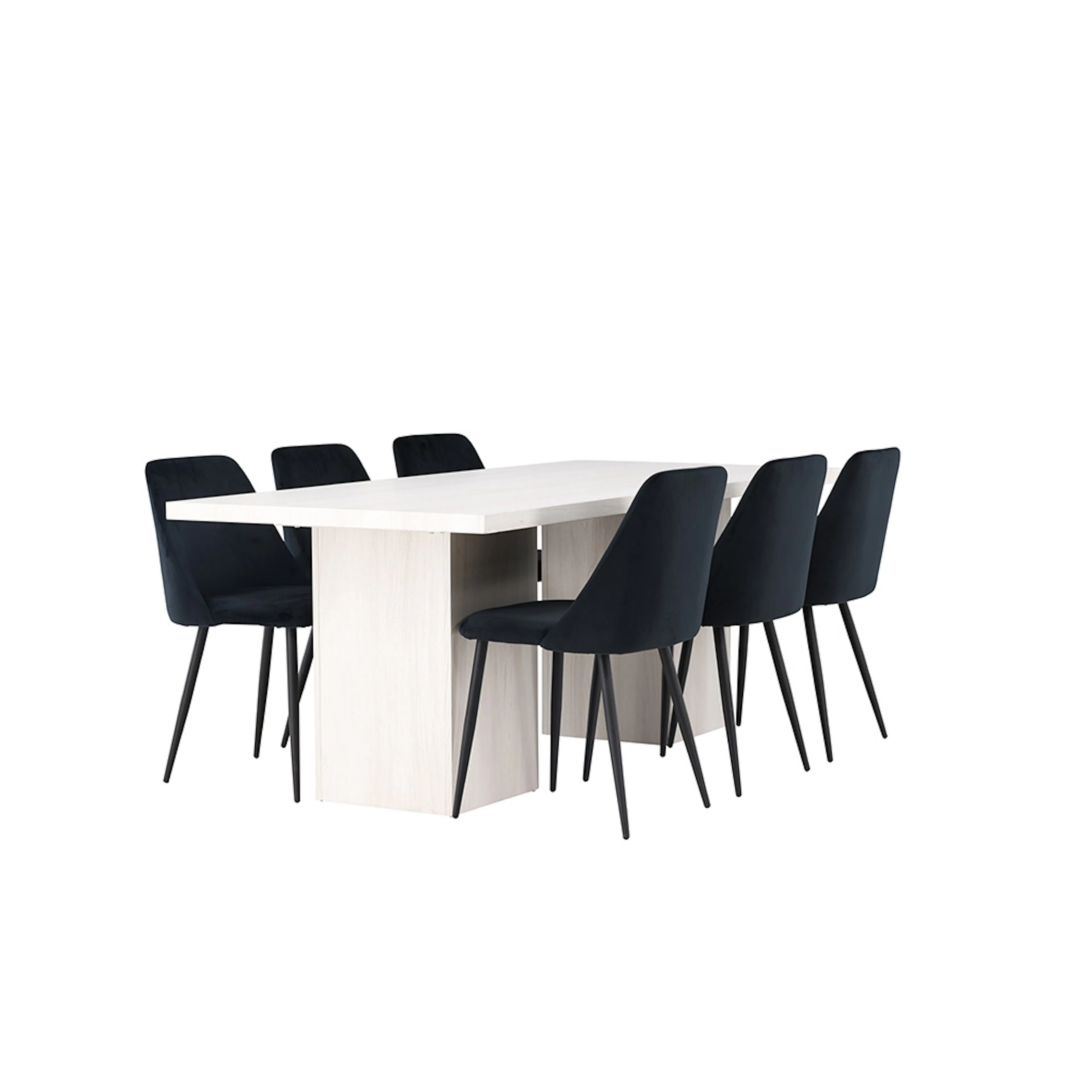 Spisegruppe Venture Home Olga med 6 Night Stoler