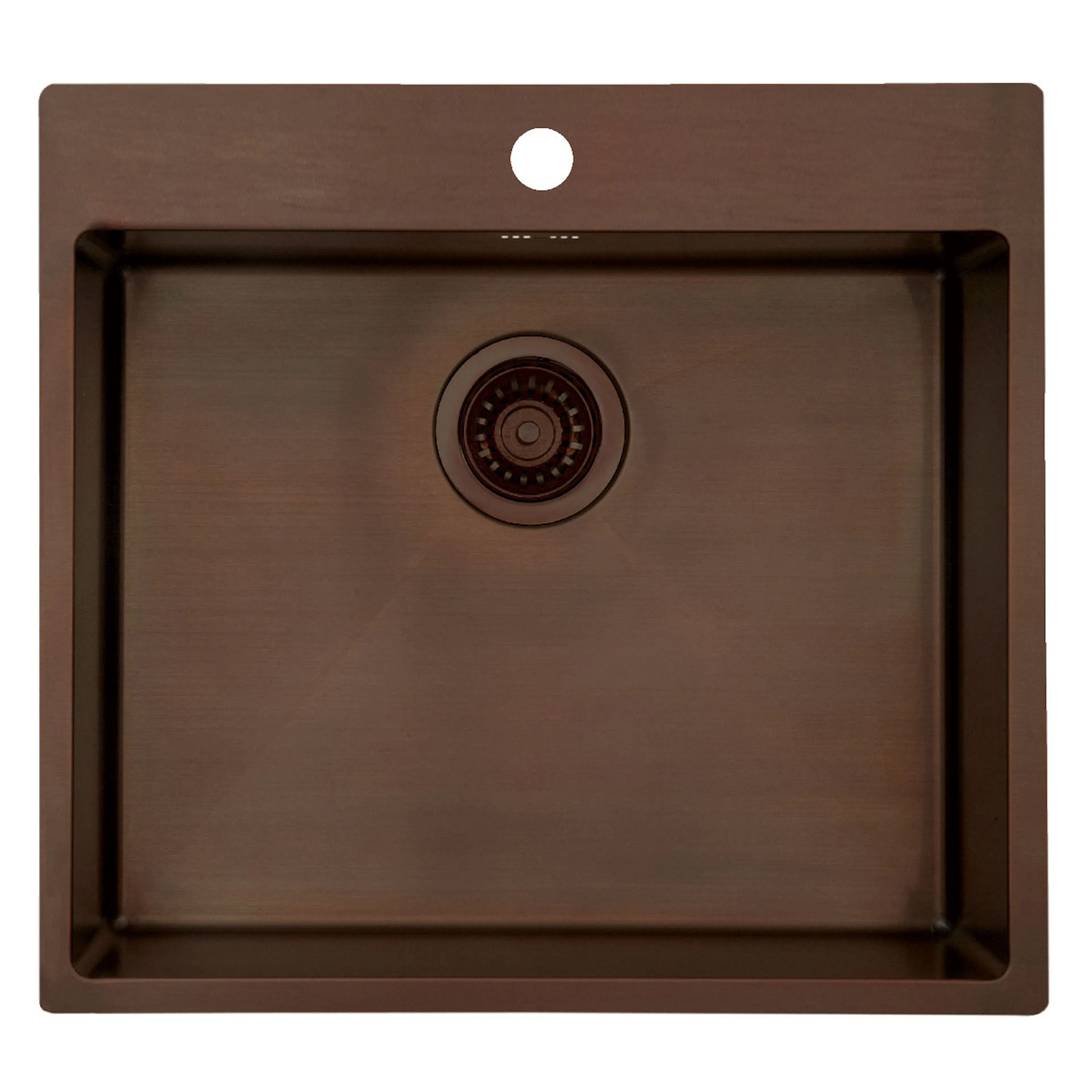 Lavabo Kubus 540 Soft, bruneret massiv messing Farge: Brun Messing, Overflate: Polert