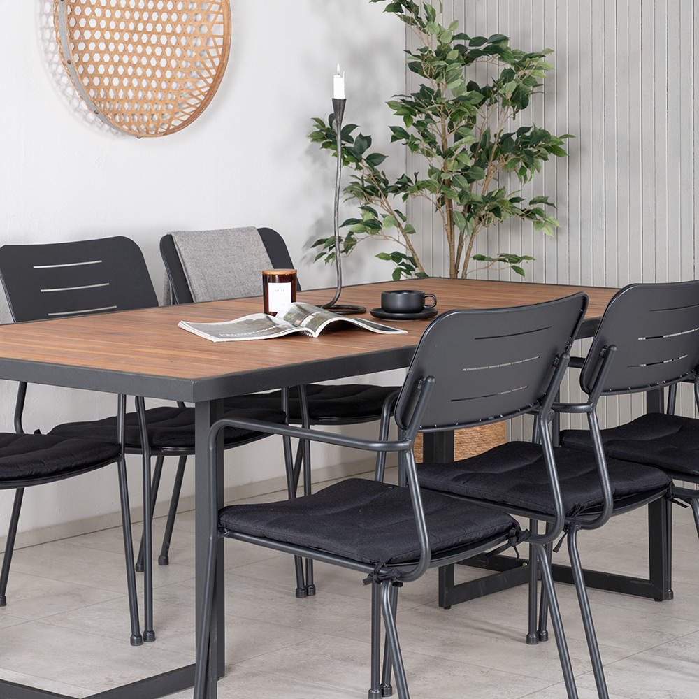Spisegruppe Venture Home King med 6 Nime Spisestoler