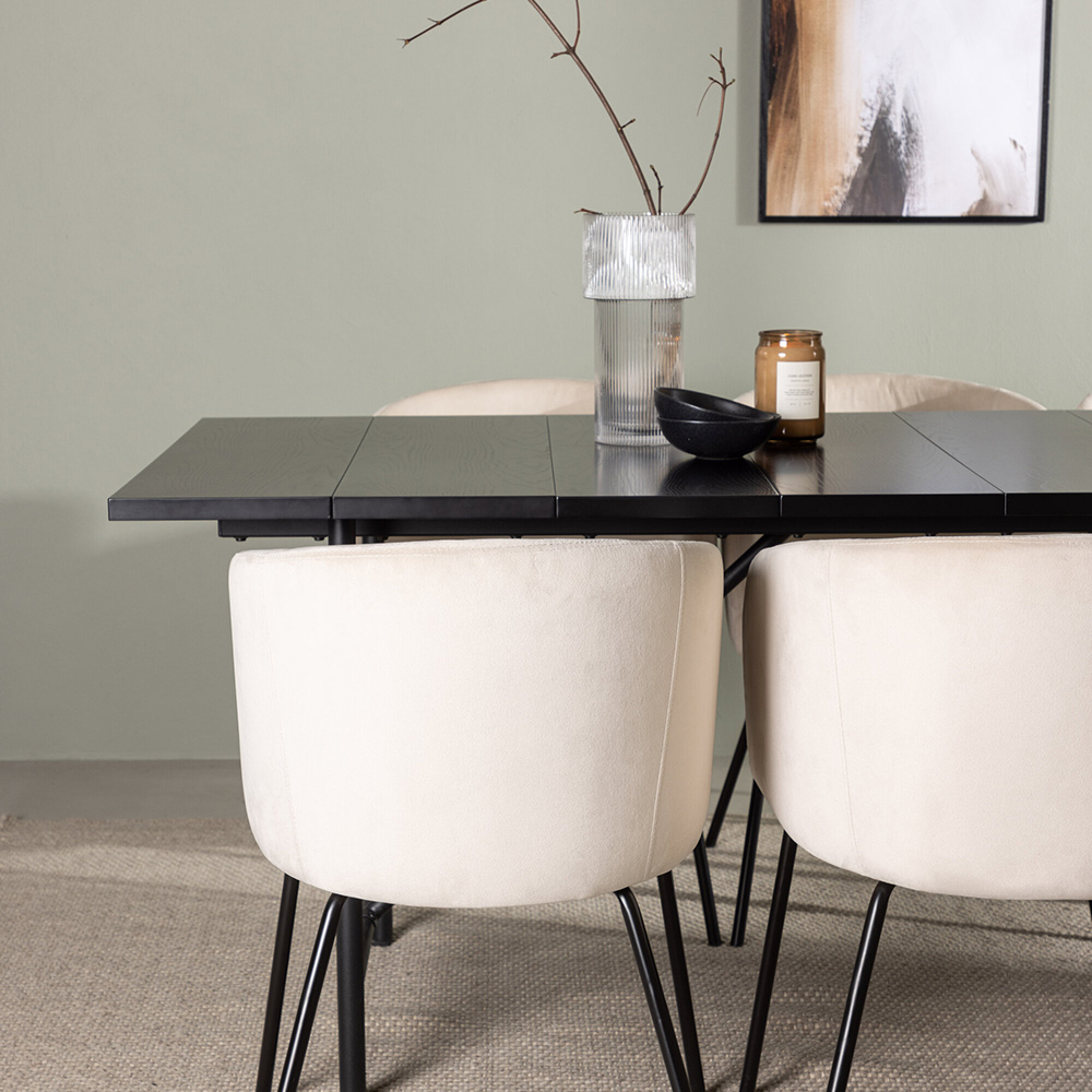 Spisegruppe Venture Home Astrid med 6 Berit Stoler