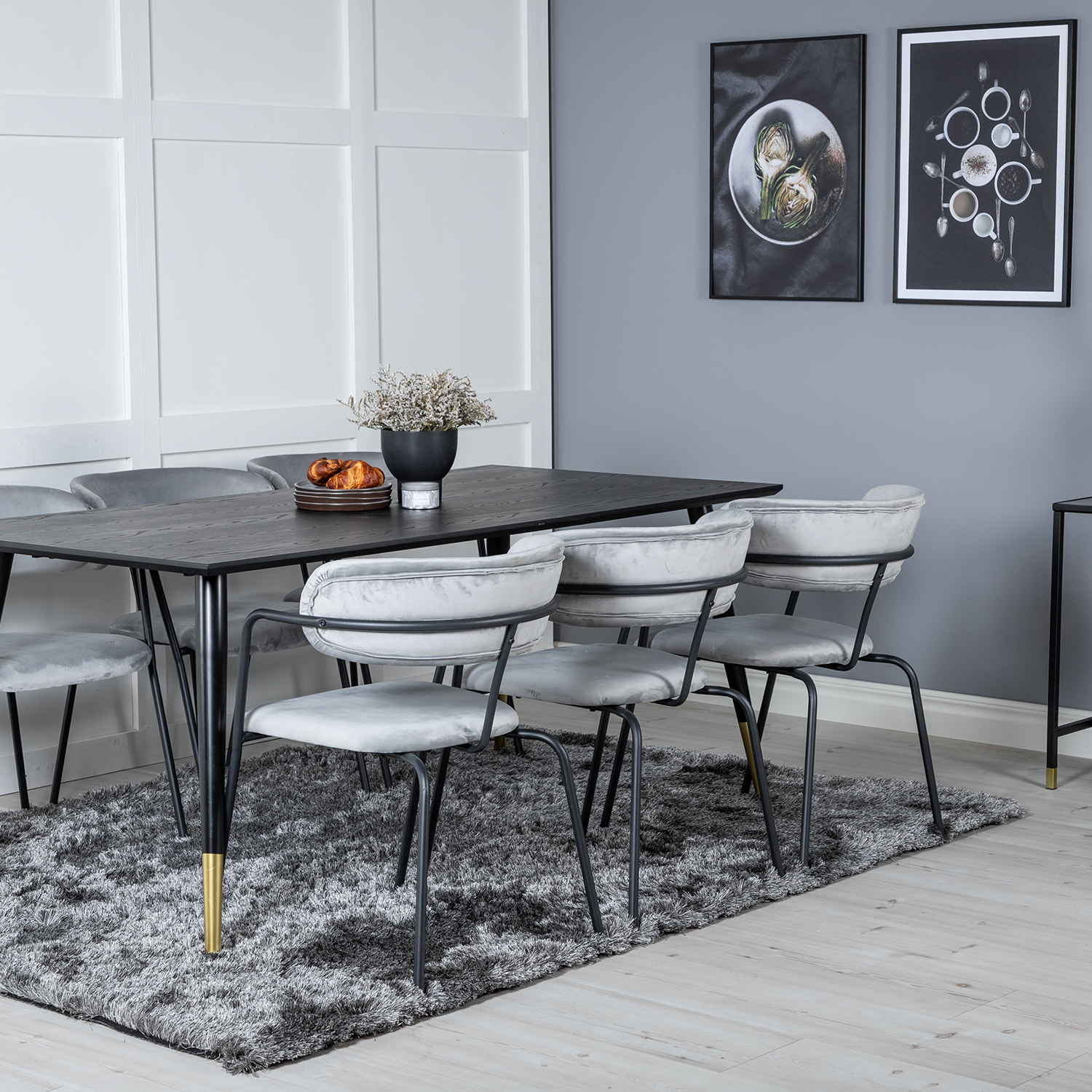 Spisegruppe Venture Home Dipp med 6 Arrow Stoler