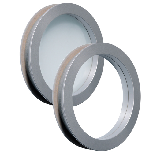 230 Dörrfönster Orust silver klar/frost Diameter: 230 mm, Klar/Frost Hvit