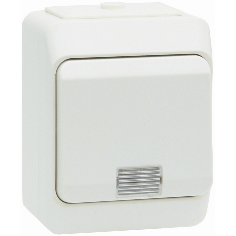 Bryter Malmbergs Nordic 1-Pol/trapp m/Lampe IP44