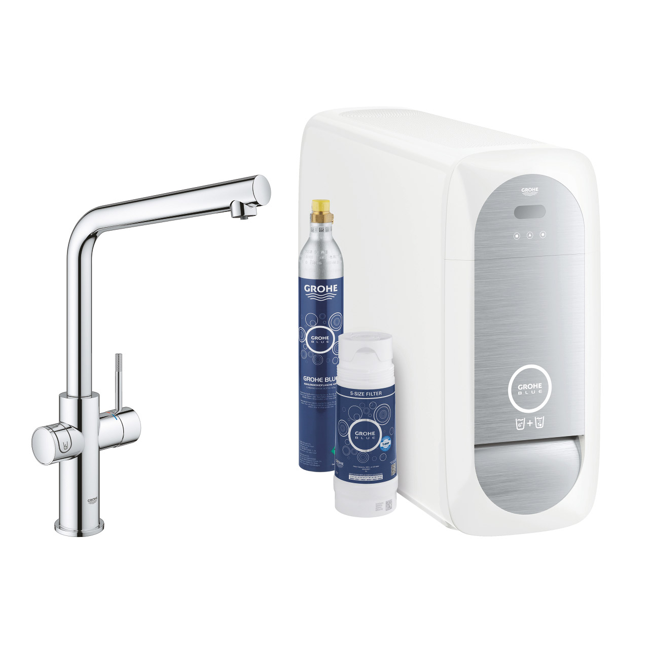 K&ouml;ksblandare Grohe Blue Home L-pip Starter Kit Bluetooth