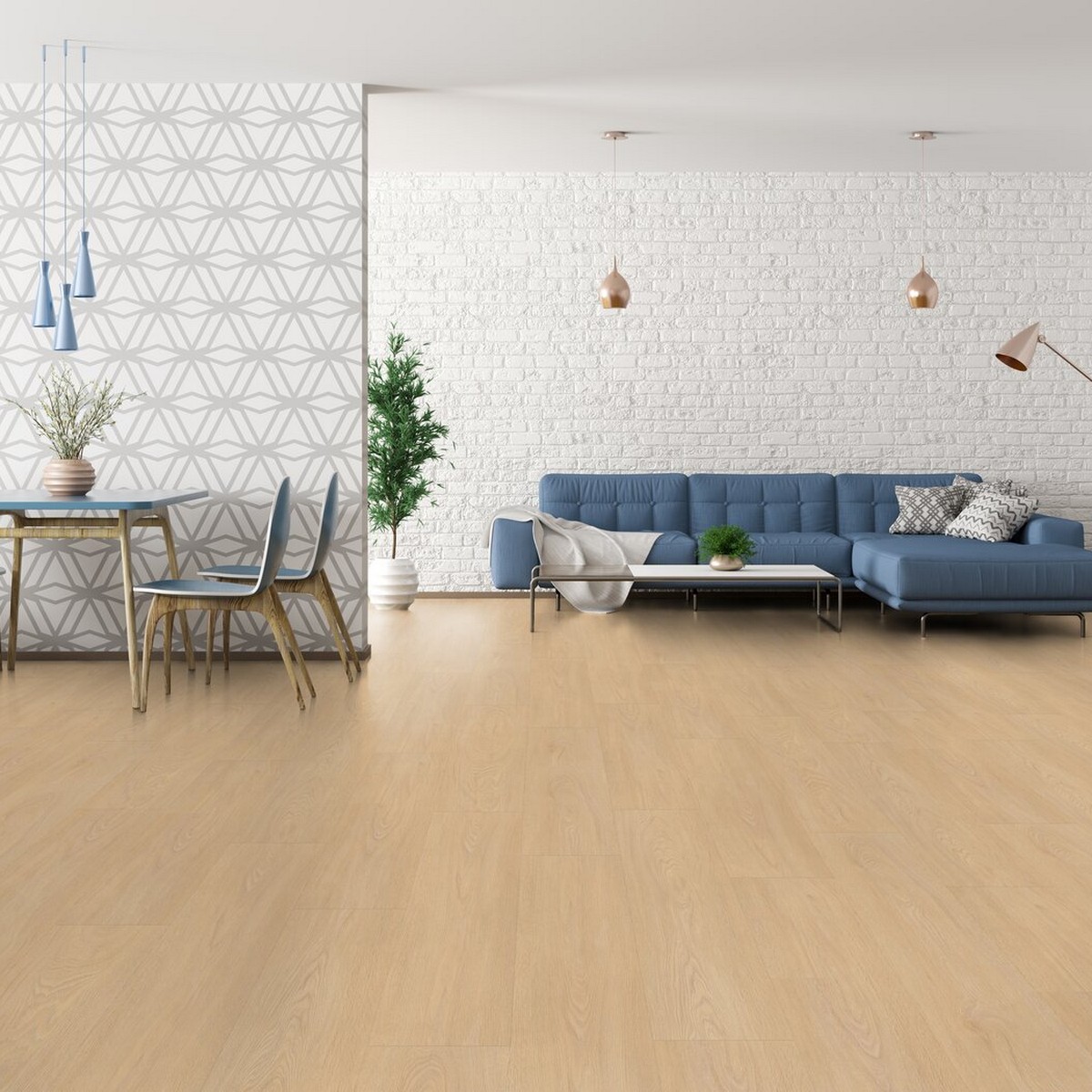 Vinylgulv Gerflor Virtuo 55 Rigid Acoustic Blomma Clear - Eir