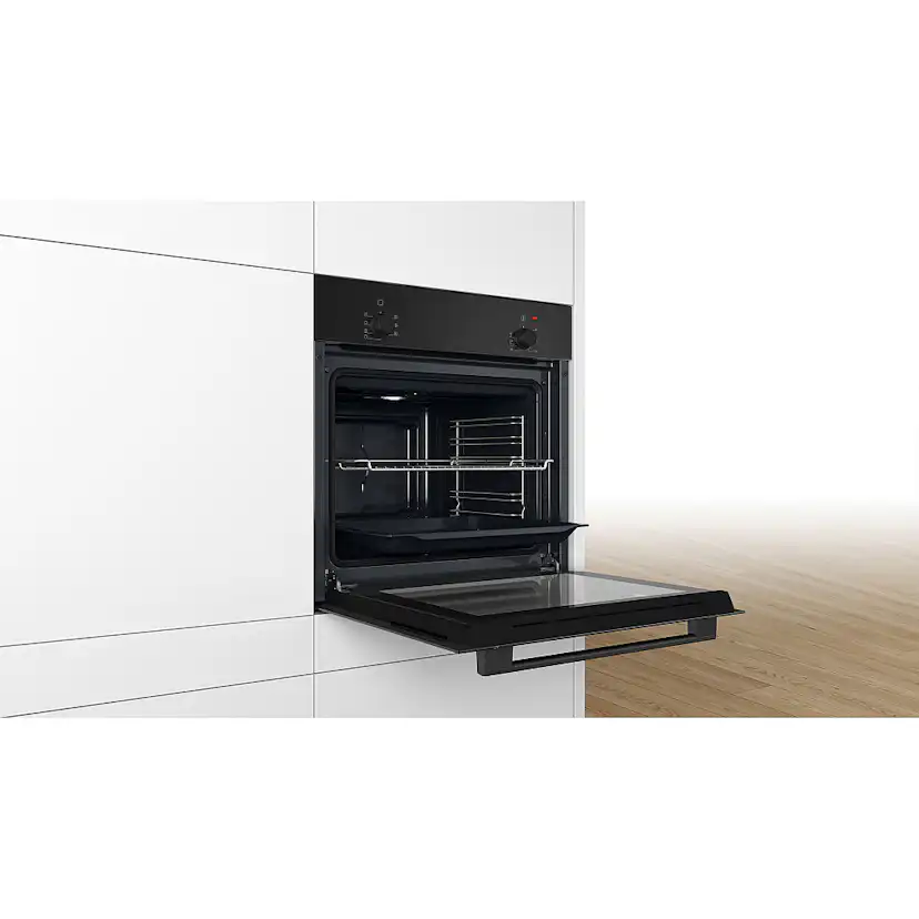Innbyggingsovn Bosch Serie 2 HBF010BA1 Sort Effektiv 3D HotAir