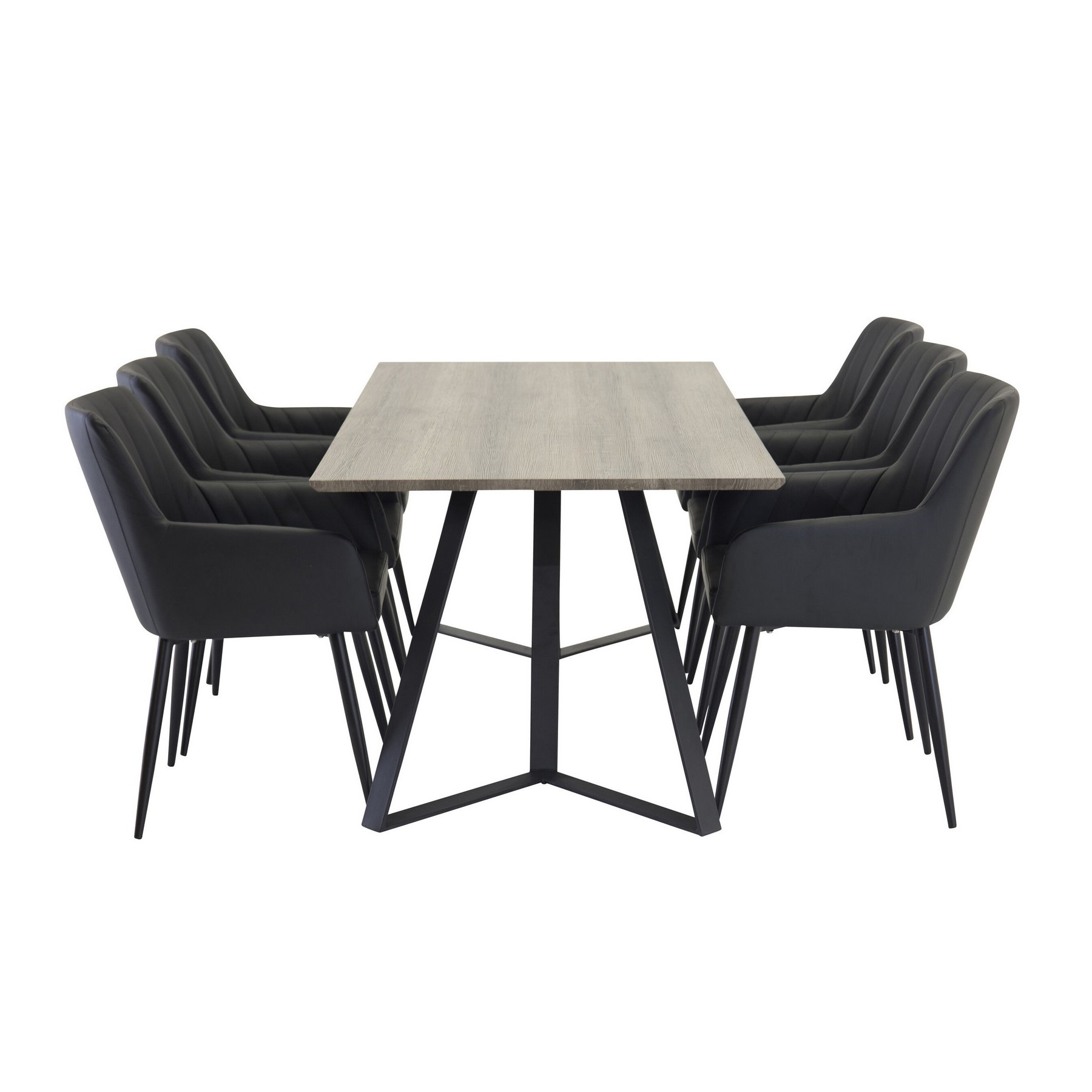 Spisegruppe Venture Home Marina med 6stk Comfort Stoler