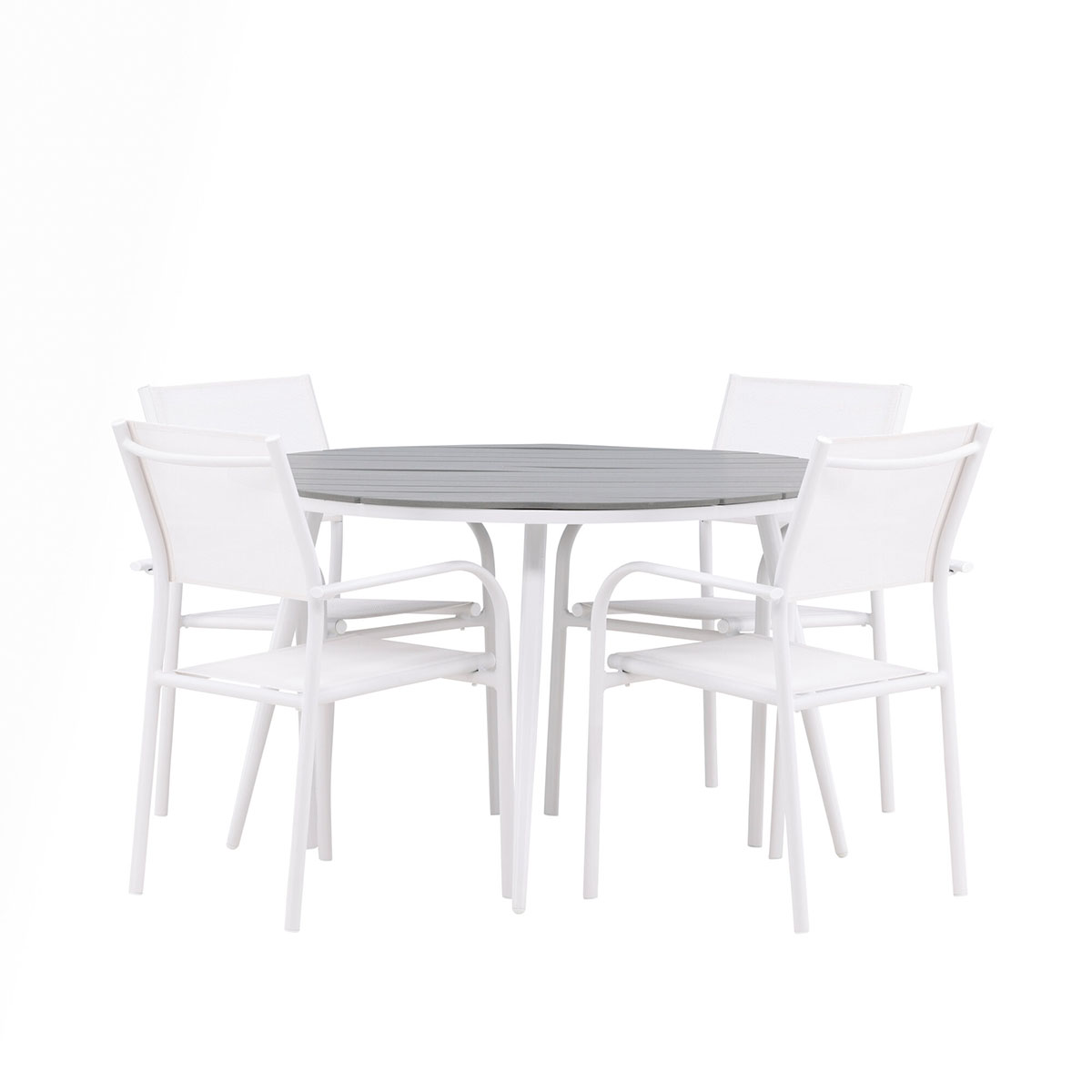 Spisegruppe Venture Home Break 120 med 4 st Santorini Stoler