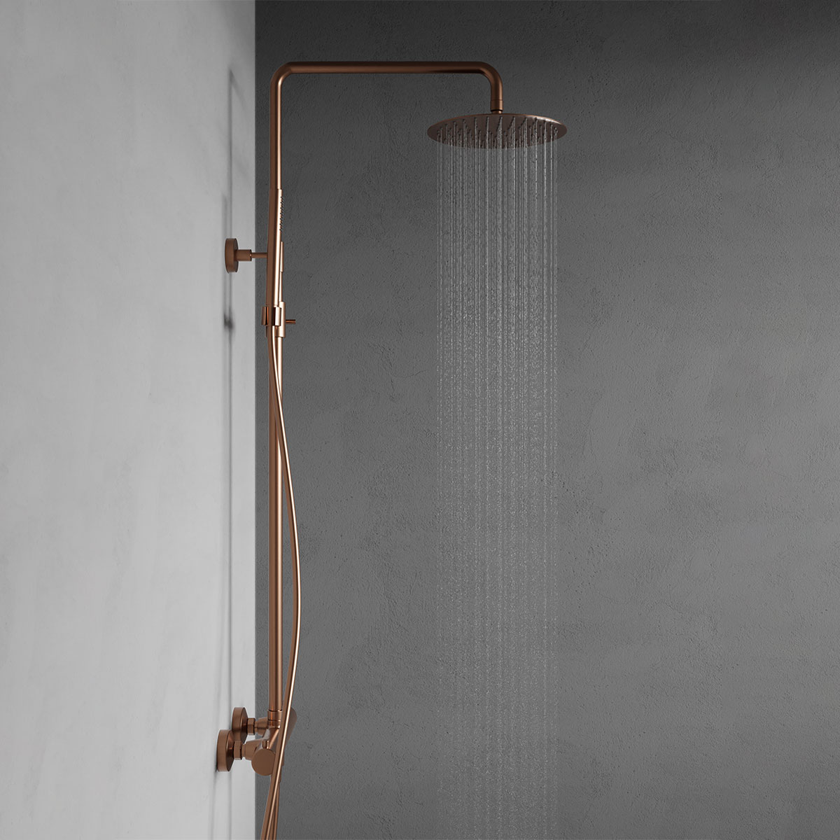 Takduschset Scandtap Steel Pleasure 2 Amber Takdusjsett Scandtap Steel Pleasure 2 Amber