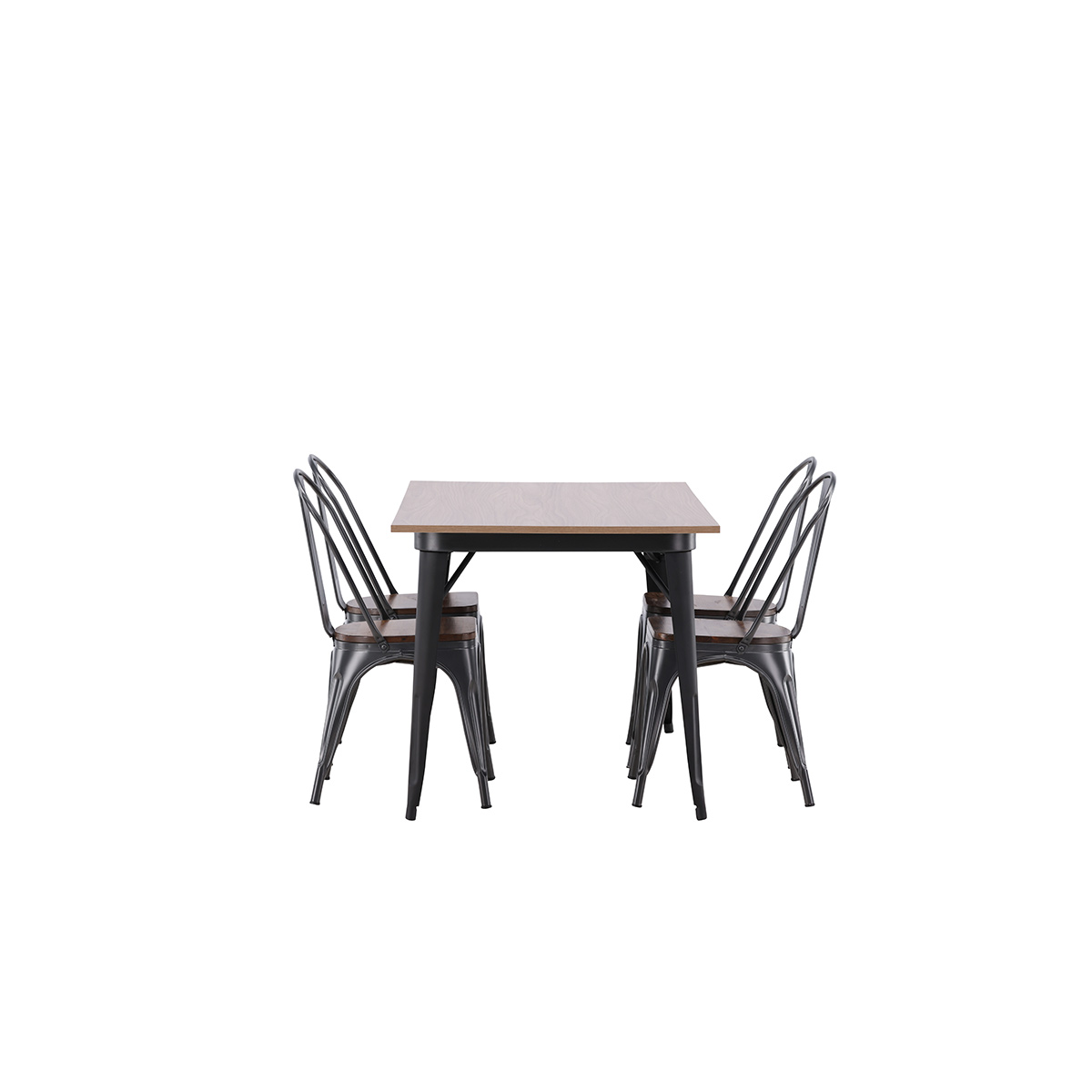 Spisegruppe Venture Home Tempe med 4 Tempe Stoler