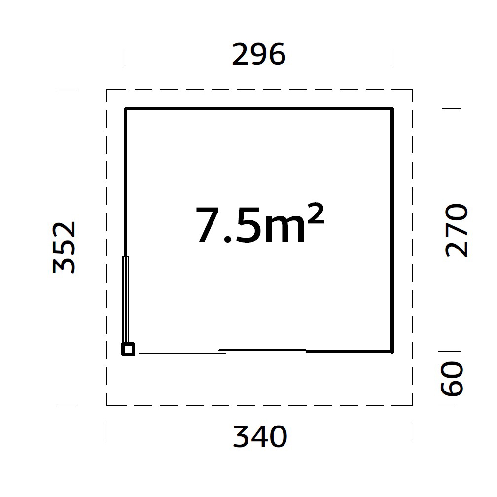 Hytte Palmako Andrea 8,0 m2   Plus
