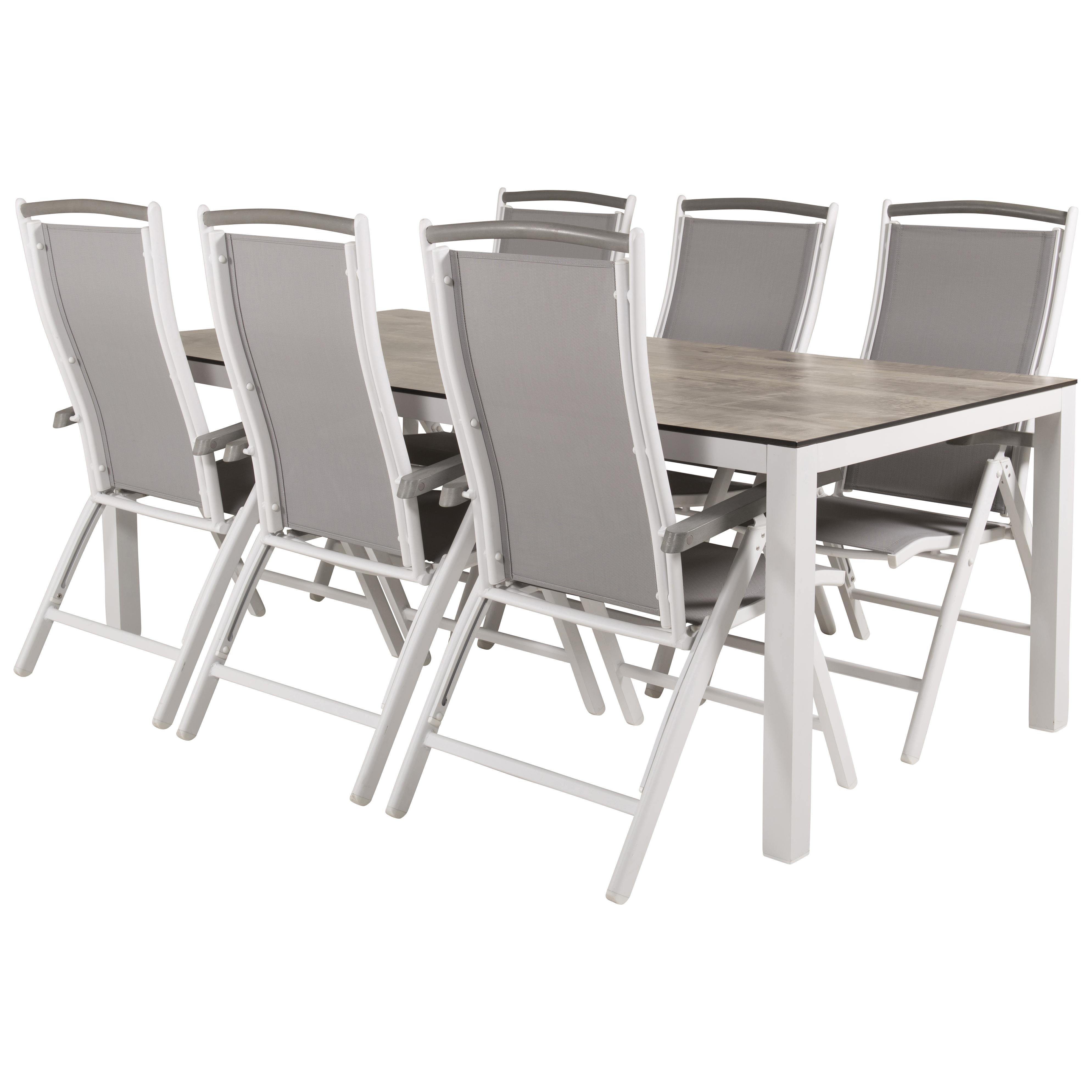 Spisegruppe Venture Home Lea 205 med 6 Aleyna Stoler