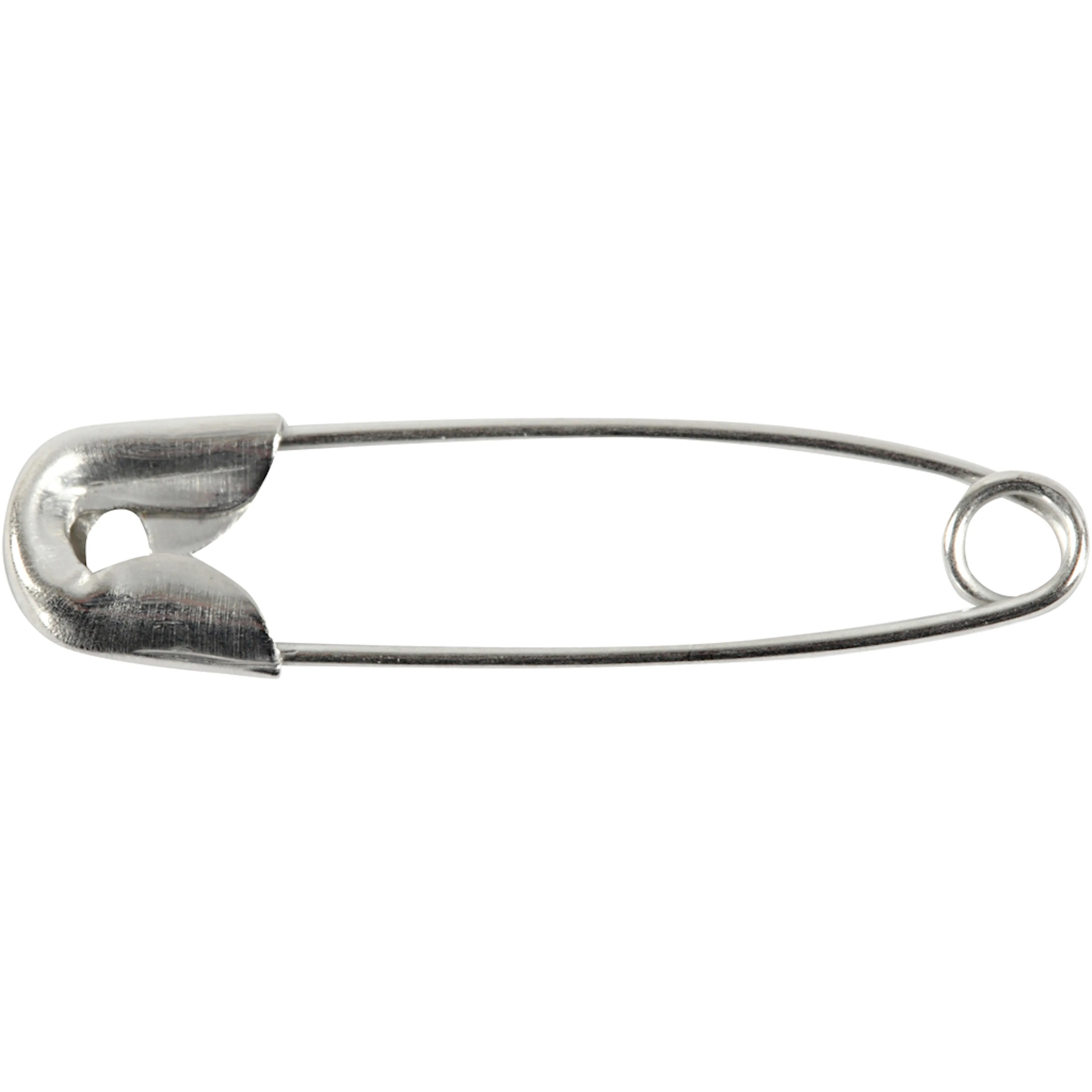 Säkerhetsnålar, silver, L: 22 mm, tjocklek 0,6 mm, 100 st./ Sølv, 100 st