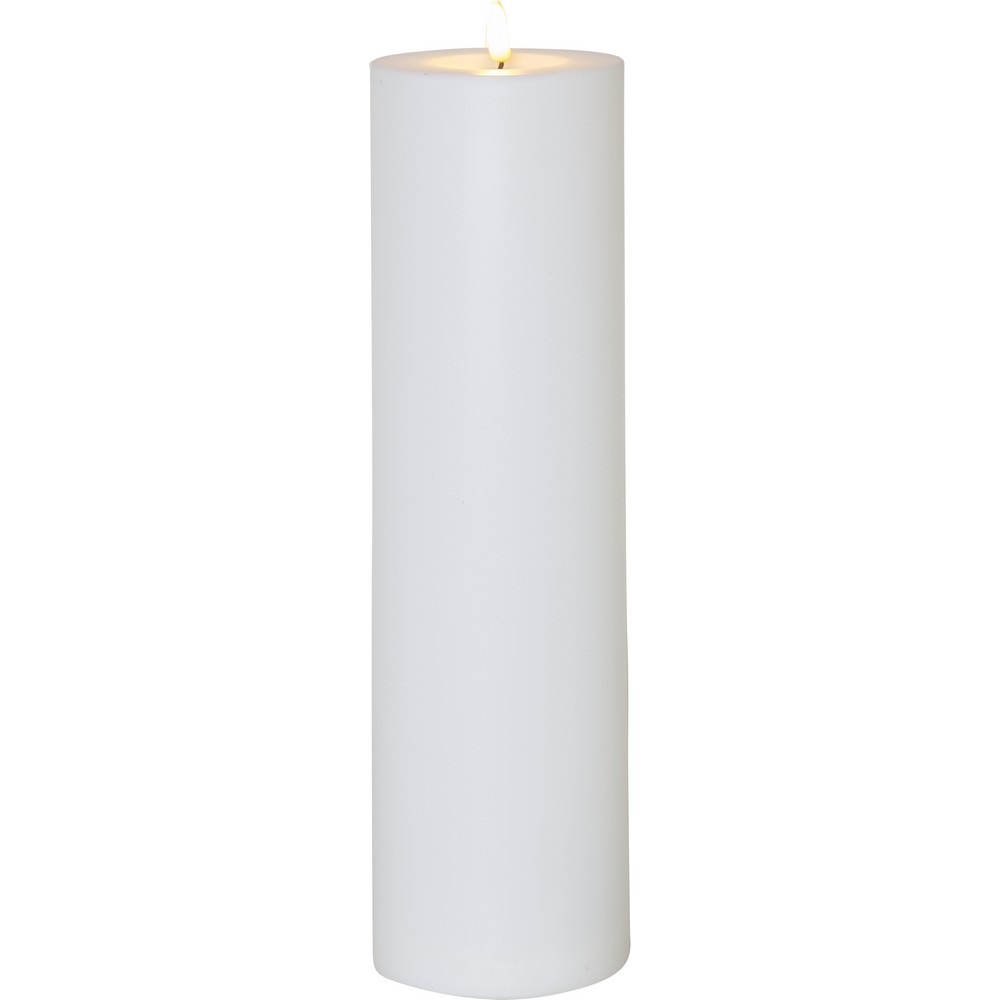 LED-Lys Star Trading Flamme Rett Hvit