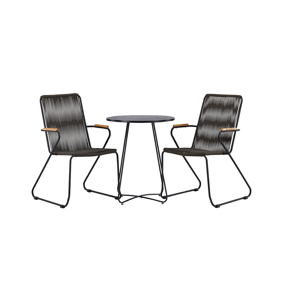Cafégruppe Venture Home Bacong Bord med 2 Bois Stoler