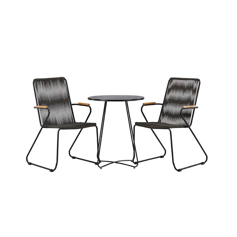 Cafégruppe Venture Home Bacong Bord med 2 Bois Stoler