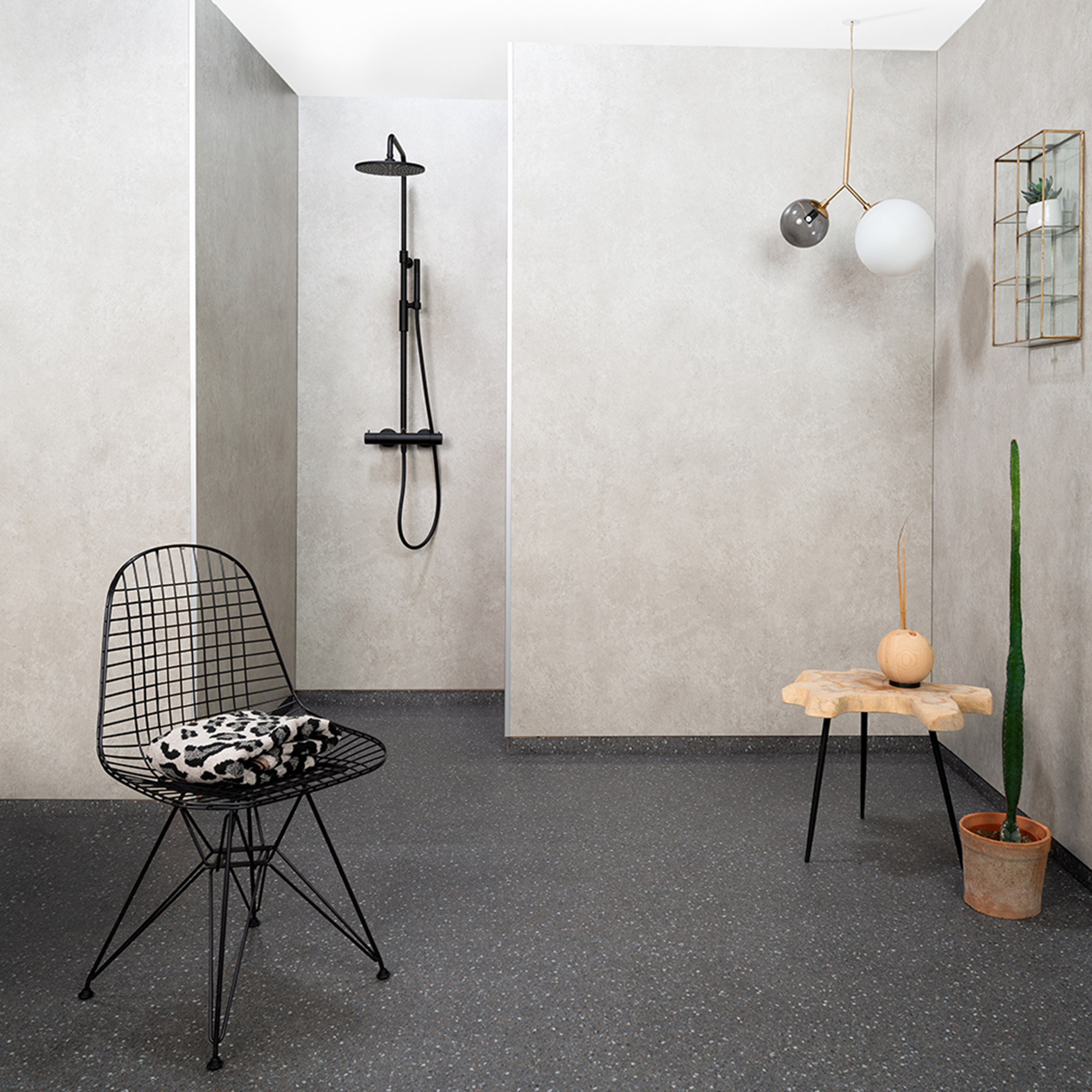 Baderomspanel Fibo 2145-00 S Grey Cement