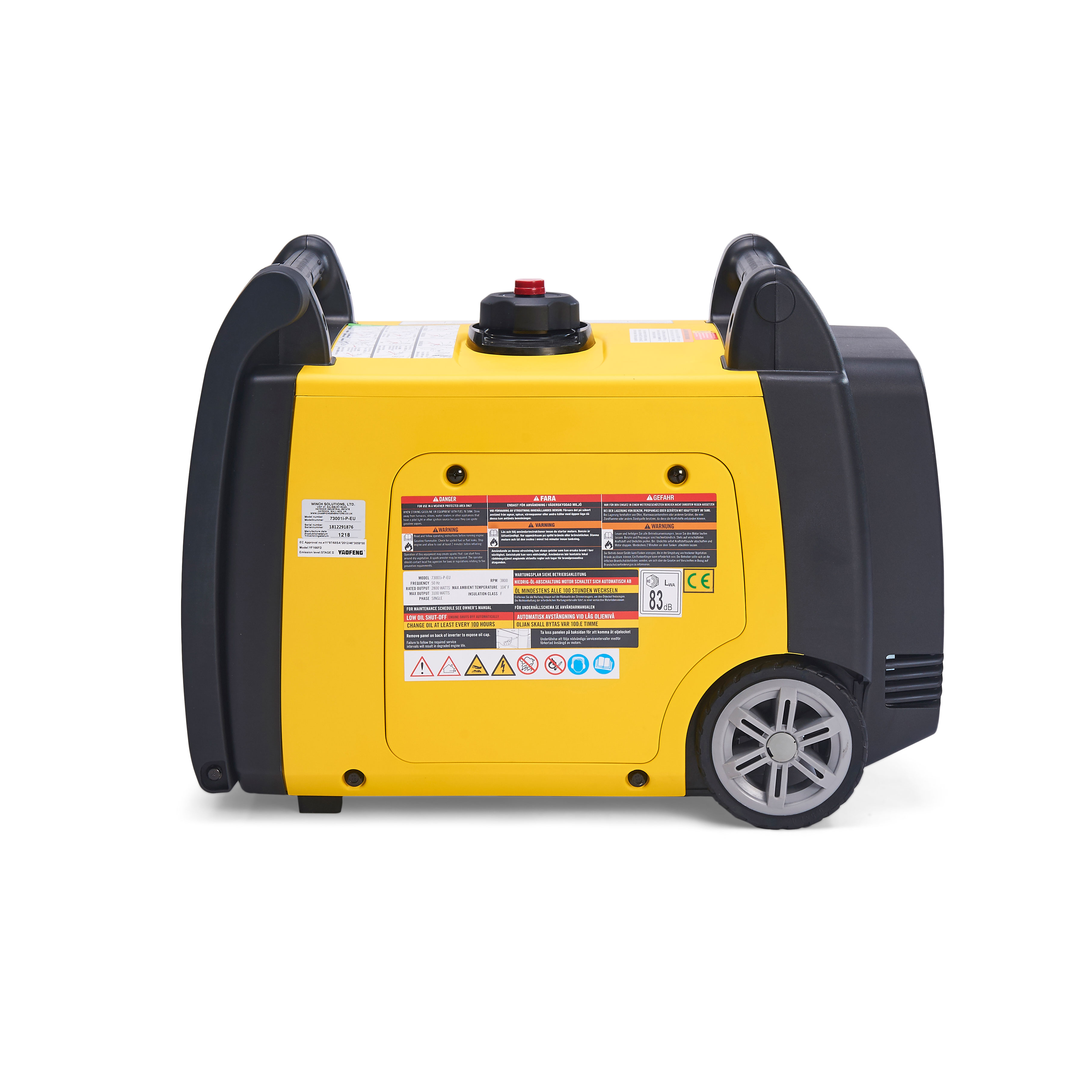 Inverter Strømaggregat Champion Generators 73001i 3,5kW Premium med Fjernstart