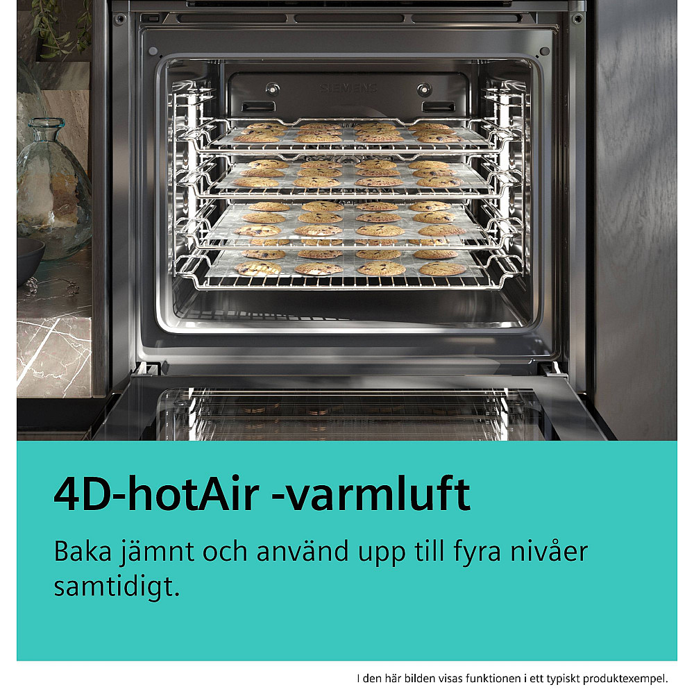 Innbyggingsovn Siemens iQ700 HB776G3B2S Sort med Smart Oppkobling