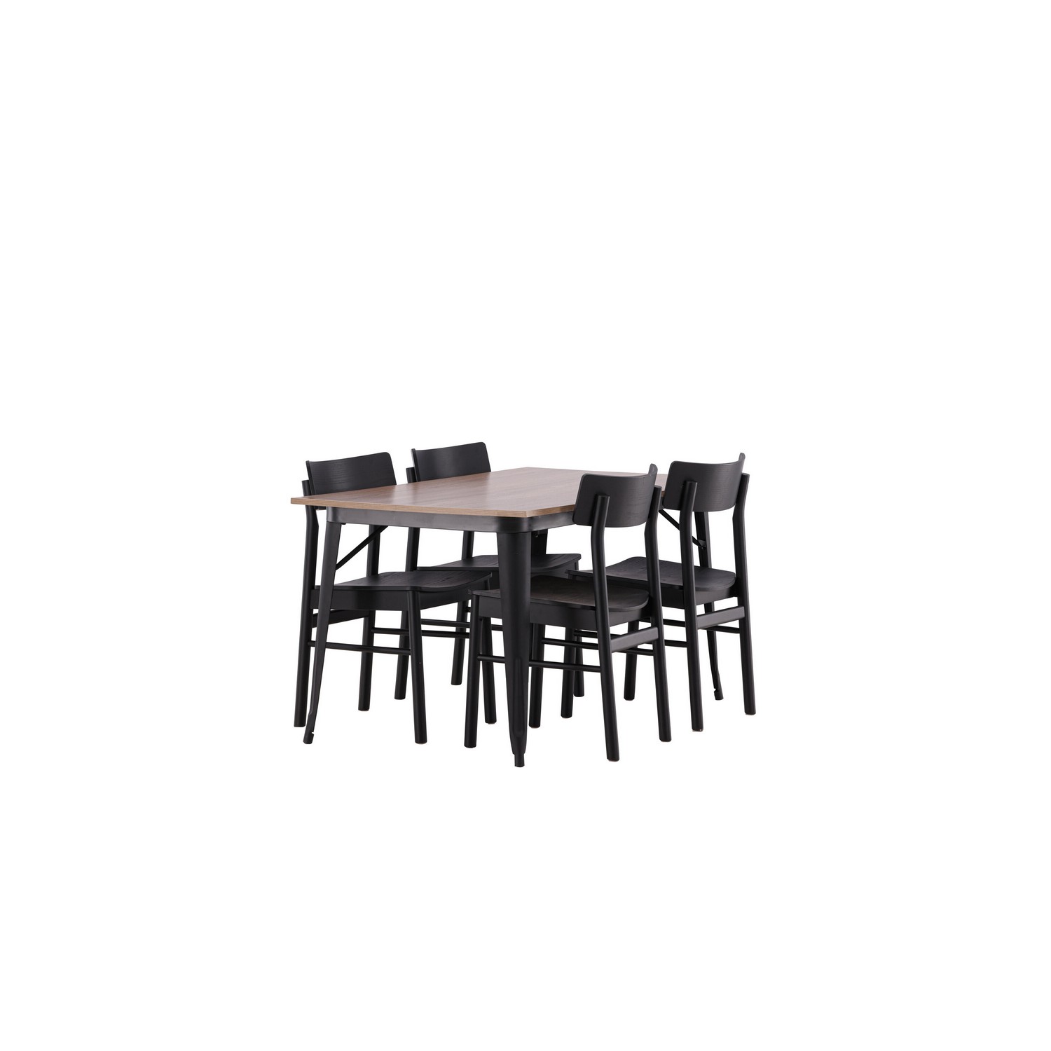 Spisegruppe Venture Home Tempe med 4 Montros Stoler