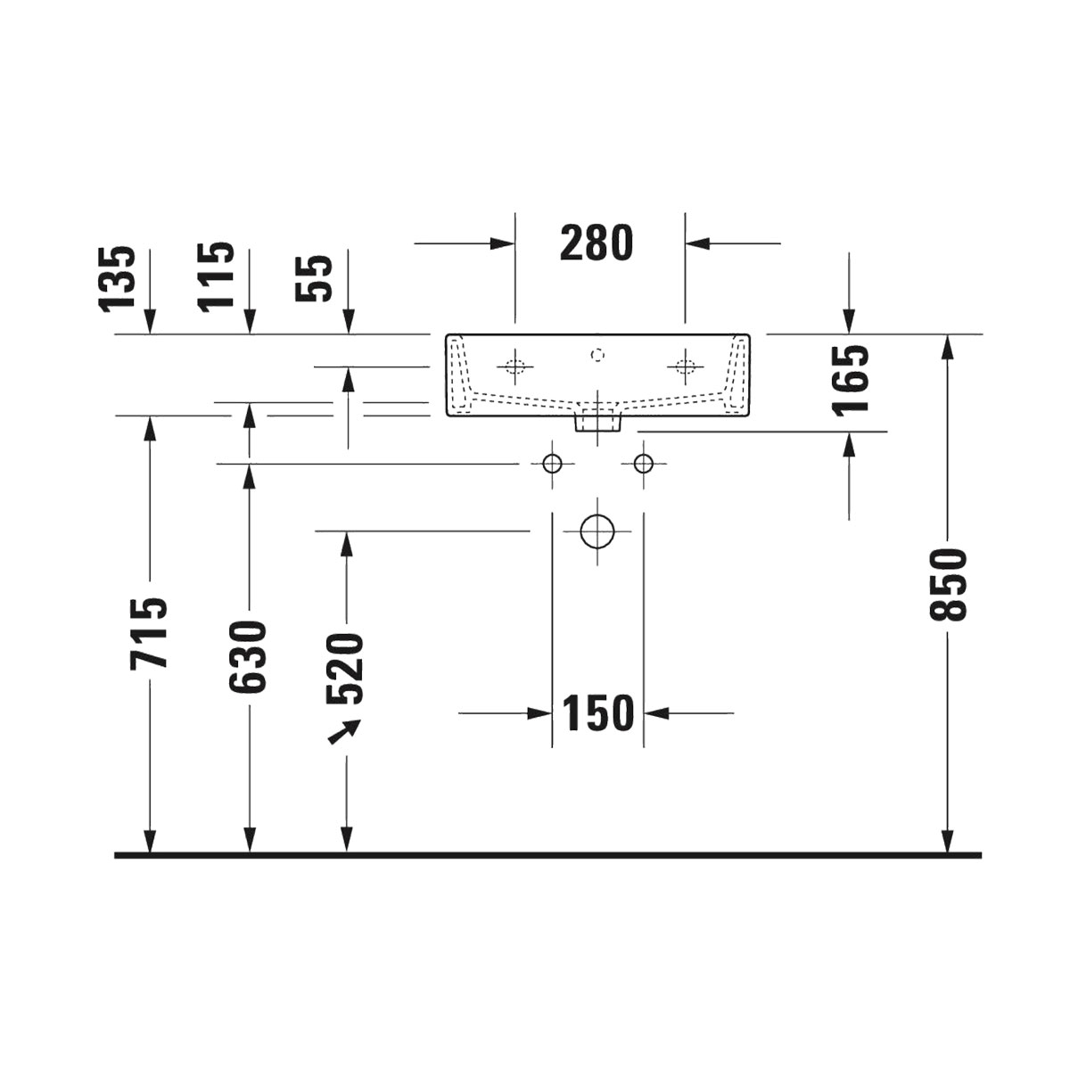 Tvättställ Duravit Vero Air