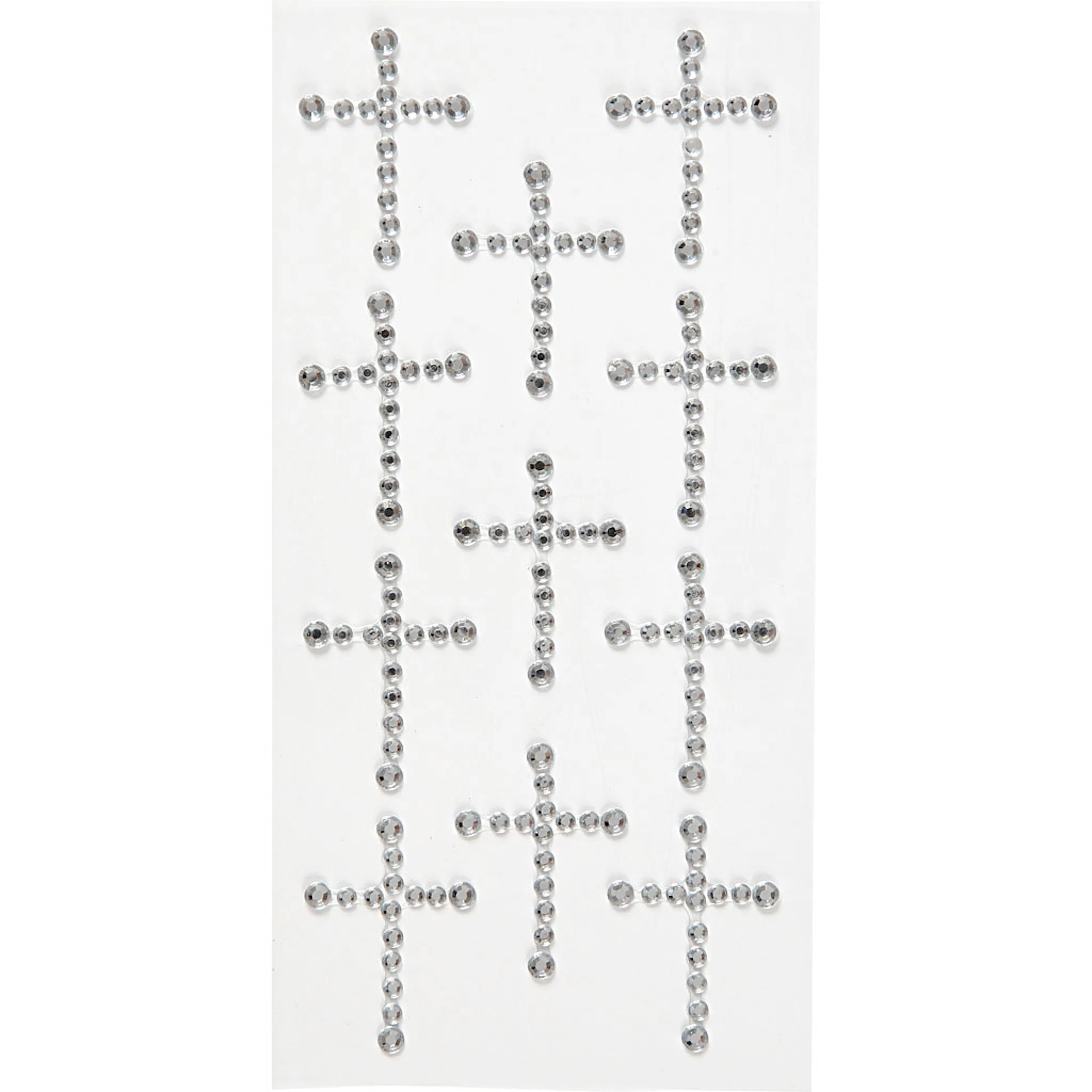Rhinstenkors Creativ Company Strass Str 35x25 mm Sølv 11 Stk/1 Pk