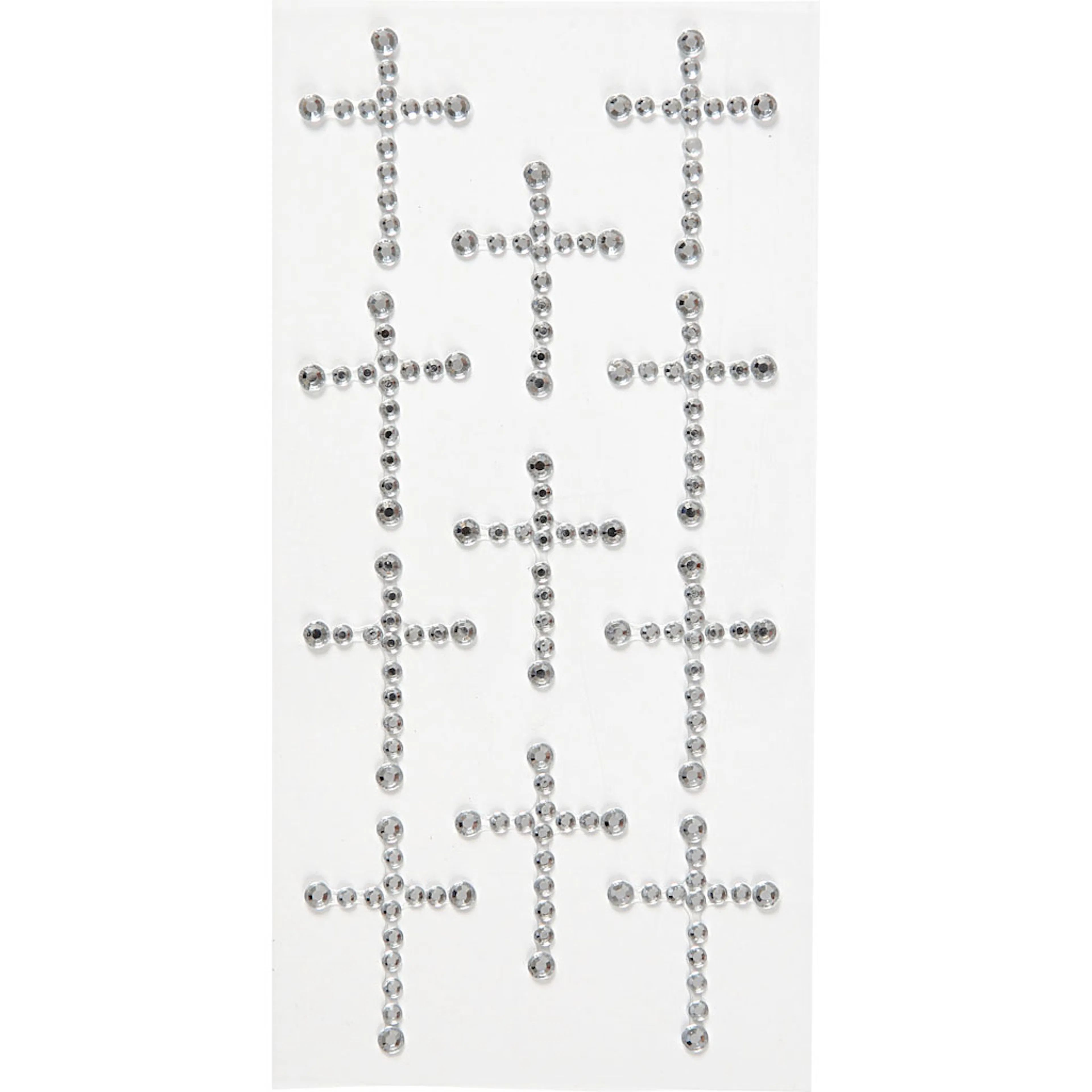 Rhinstenkors Creativ Company Strass Str 35x25 mm Sølv 11 Stk/1 Pk