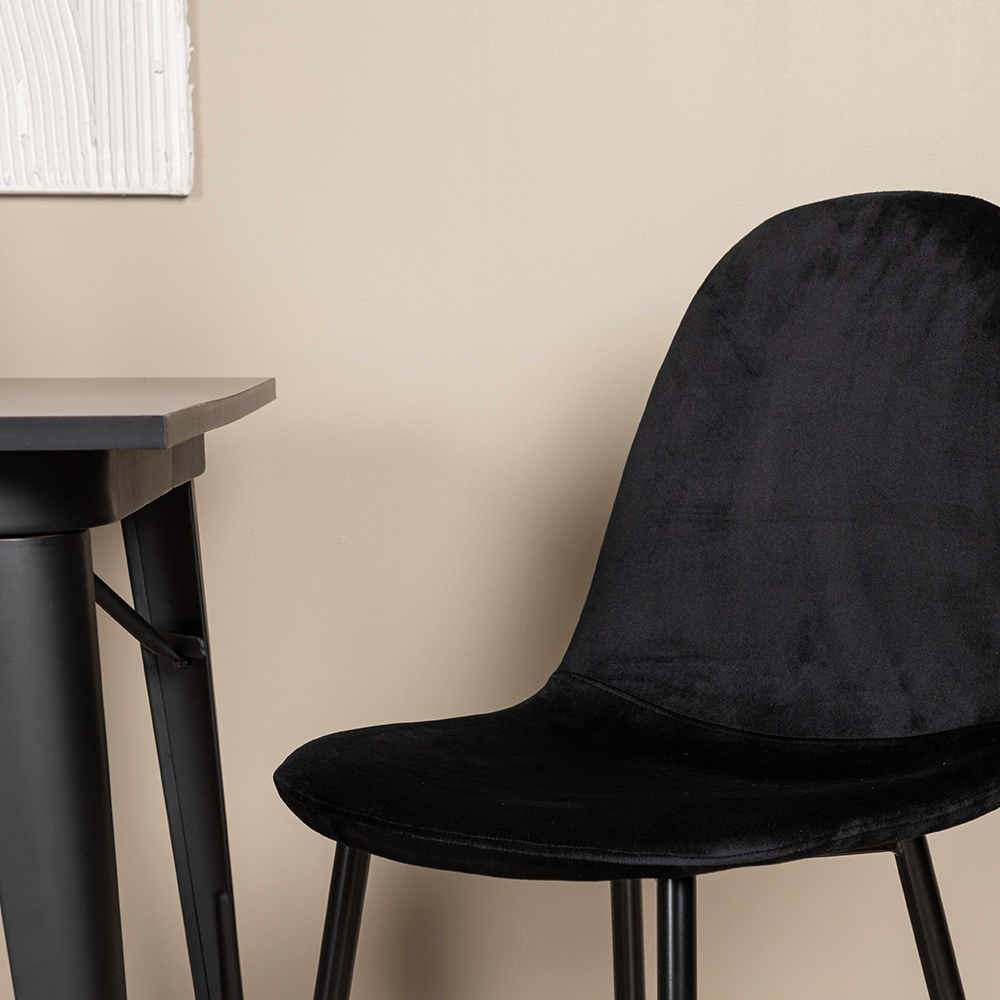 Spisegruppe Venture Home Tempe med 2 Polar Stoler Fløyel