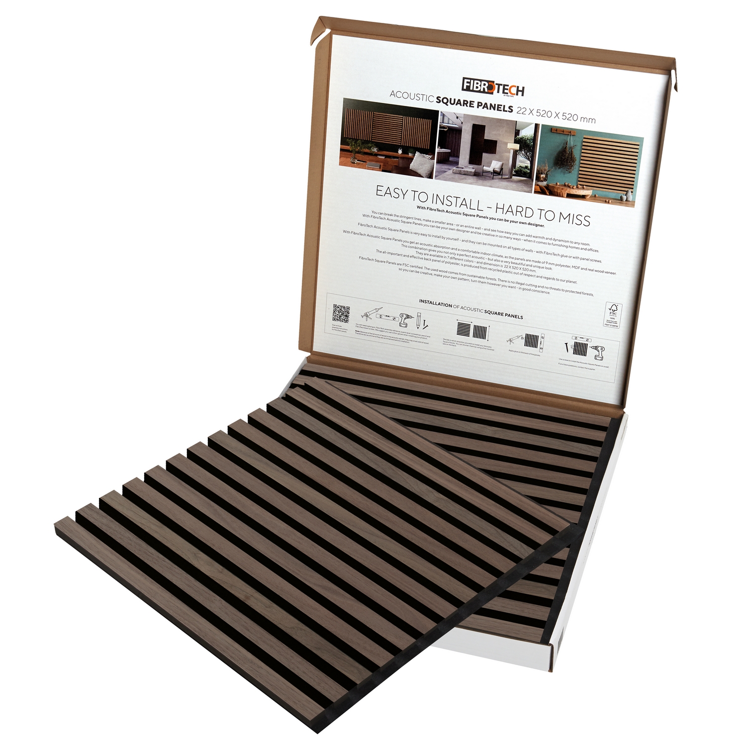 Akustikkpanel Fibrotech Square