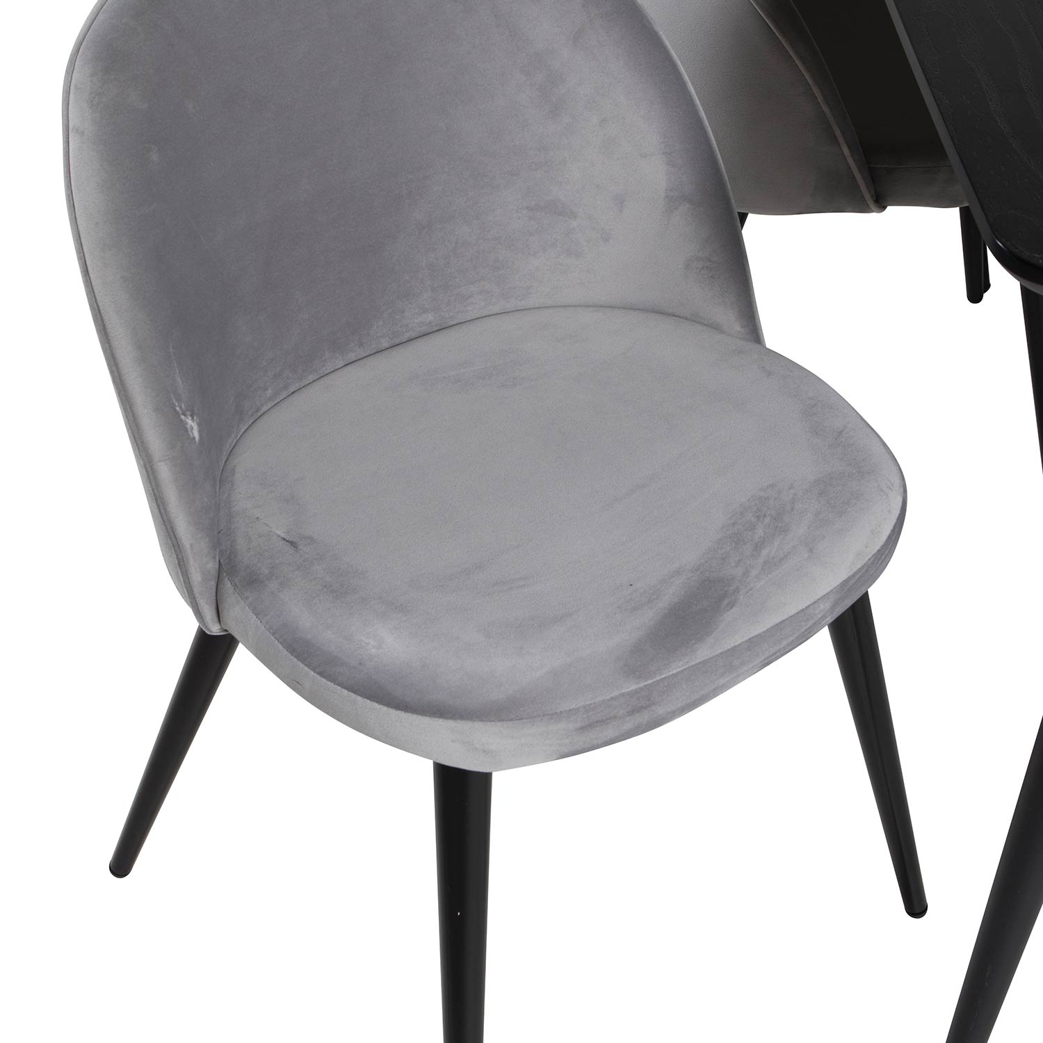 Spisegruppe Venture Home Gold med 6 Velvet Stoler
