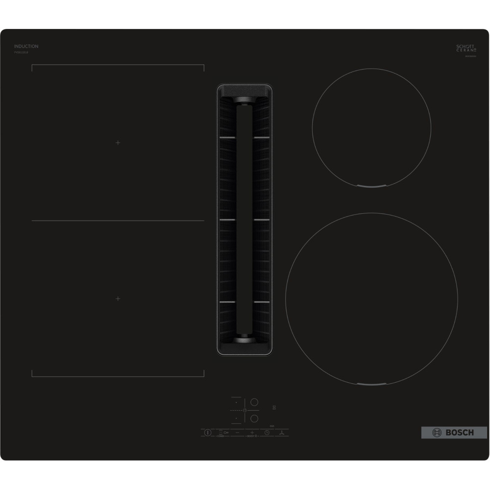 Induksjonstopp Bosch PVS611B16E Serie 4 Med Inbyggd Vifte