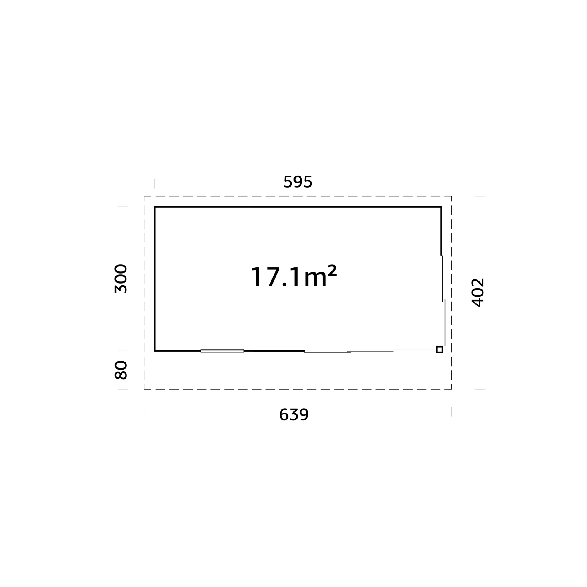Andrea 17,1 m2 Slide NO Slide 1-Lags Glass