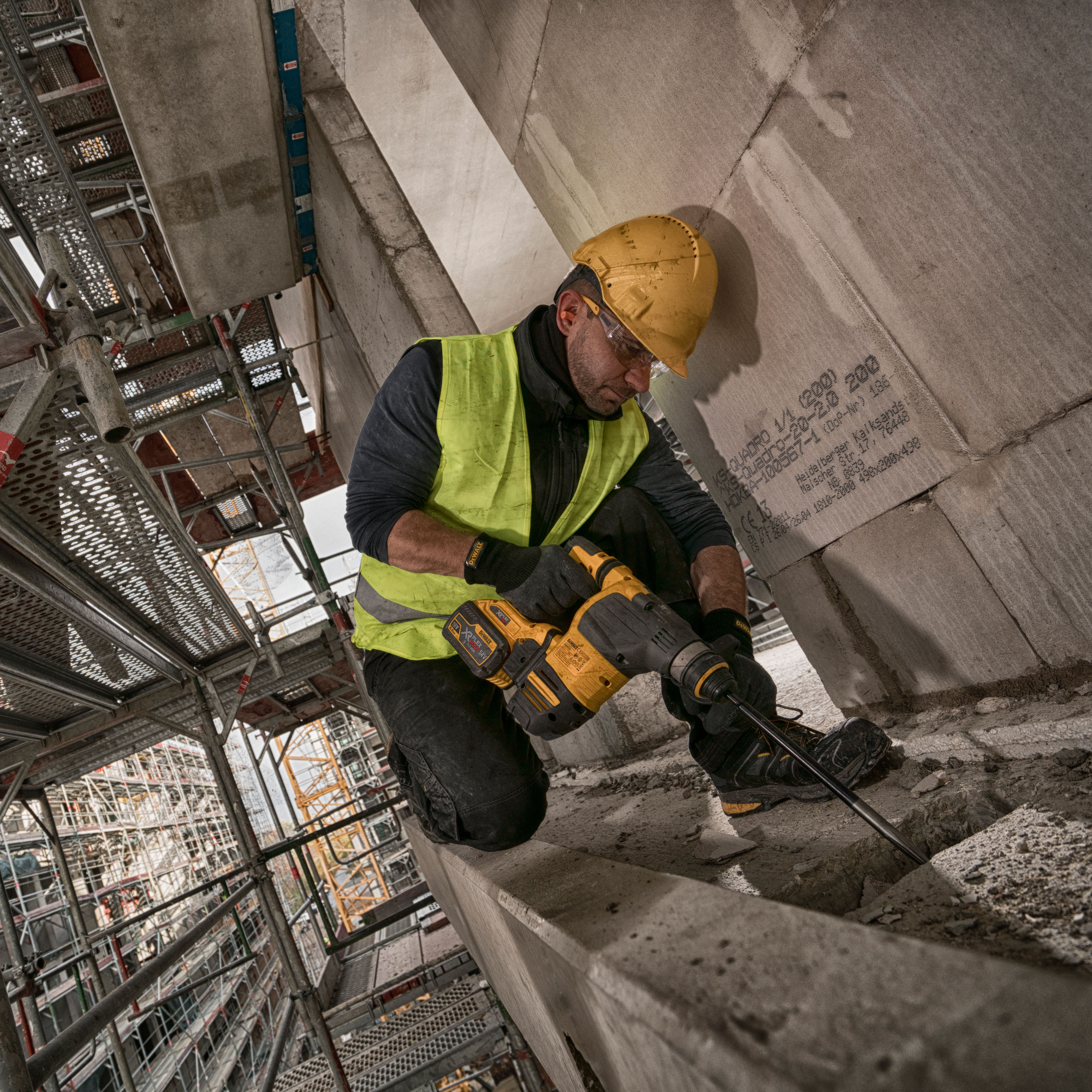 Borrhammare Dewalt DCH333X2-QW Med batteri och laddare 54 V