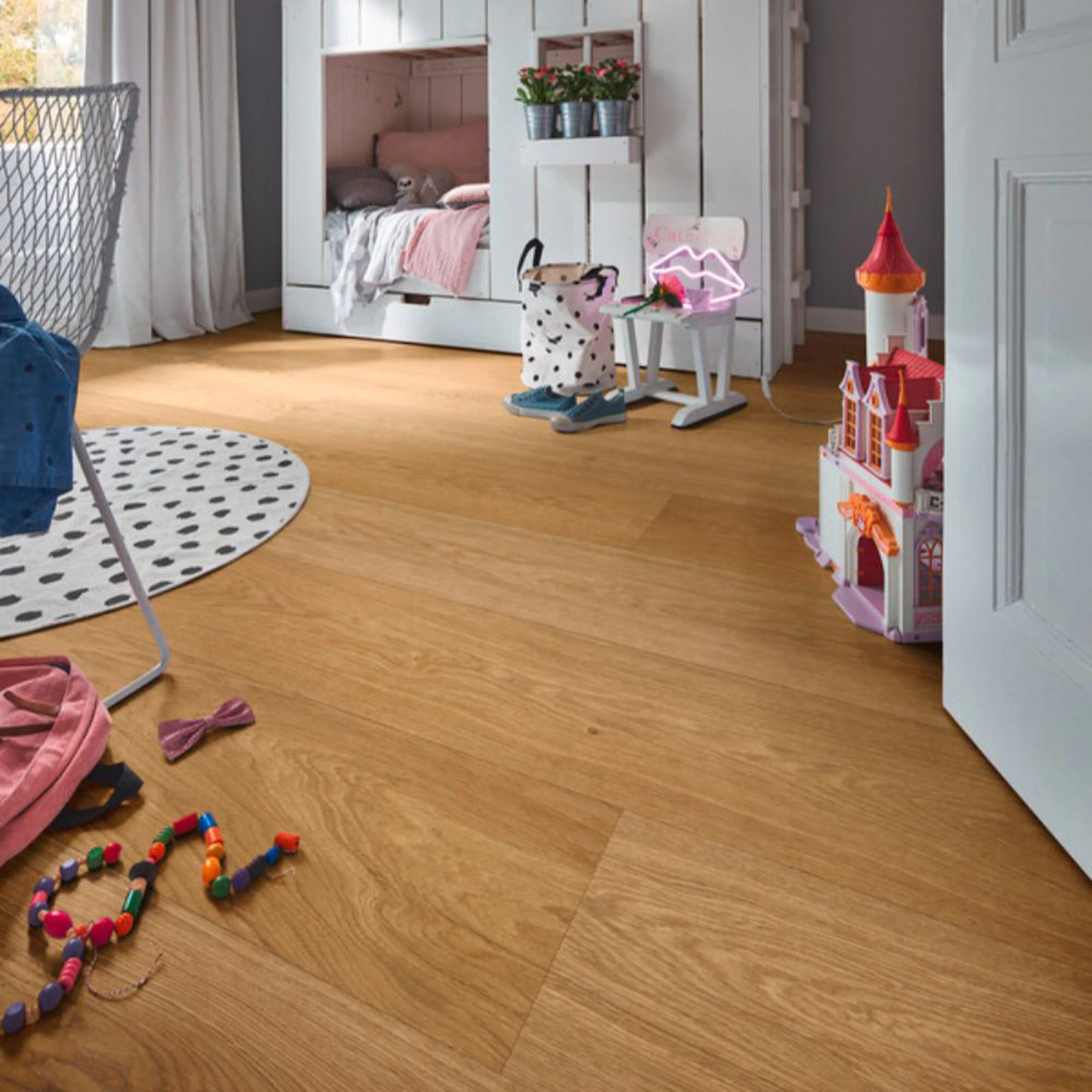 Trägolv HD 400 Natural oak 08913, Bredd: 205 mm