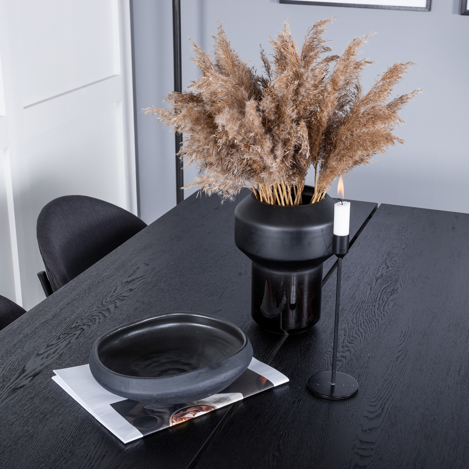 Spisegruppe Venture Home Salt med 6 Valor Stoler
