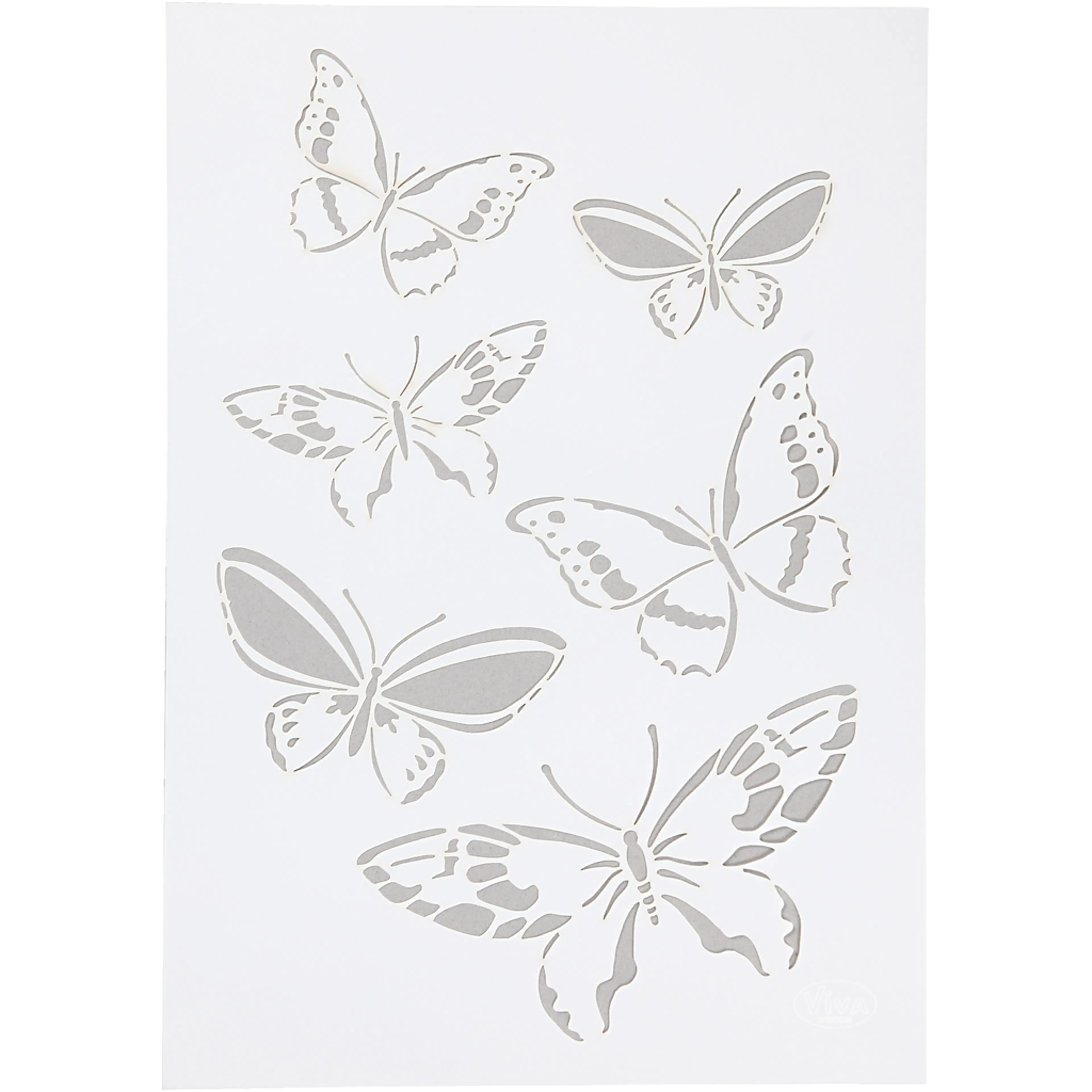 Skabelon Creativ Company Stensil Sommerfulg A4 210x297 mm 1 Stk