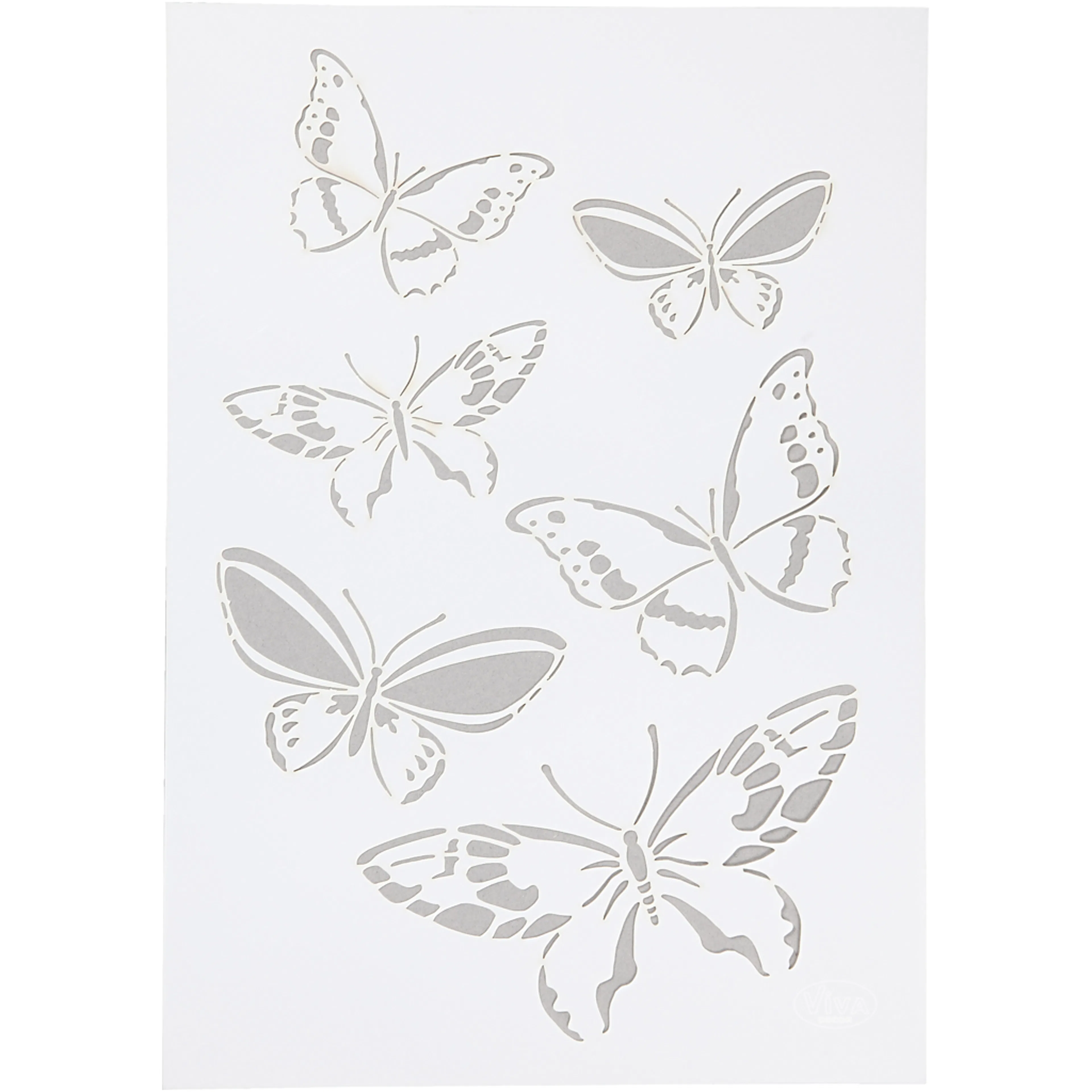 Skabelon Creativ Company Stensil Sommerfulg A4 210x297 mm 1 Stk