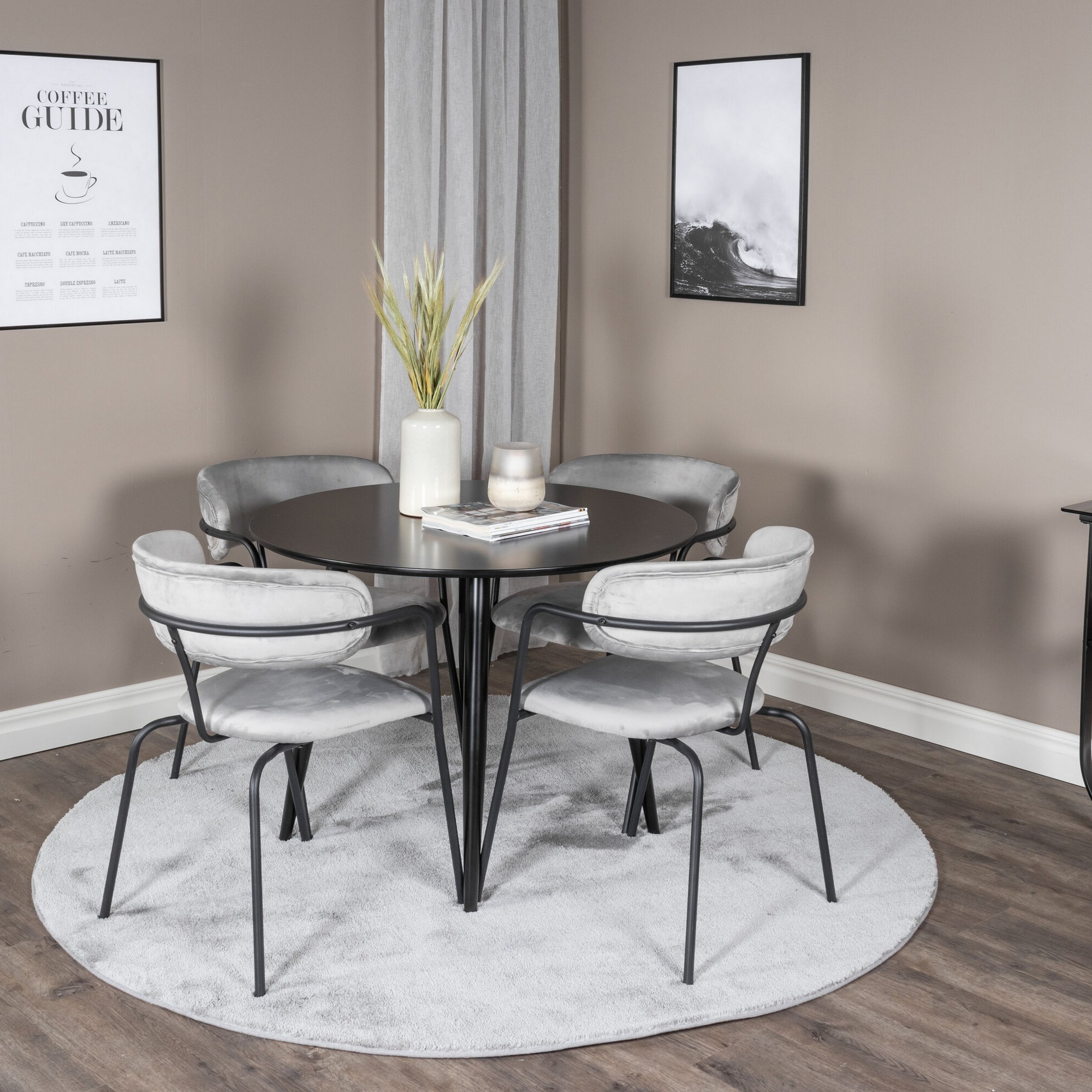 Spisegruppe Venture Home Plaza med 4stk Arrow Stoler