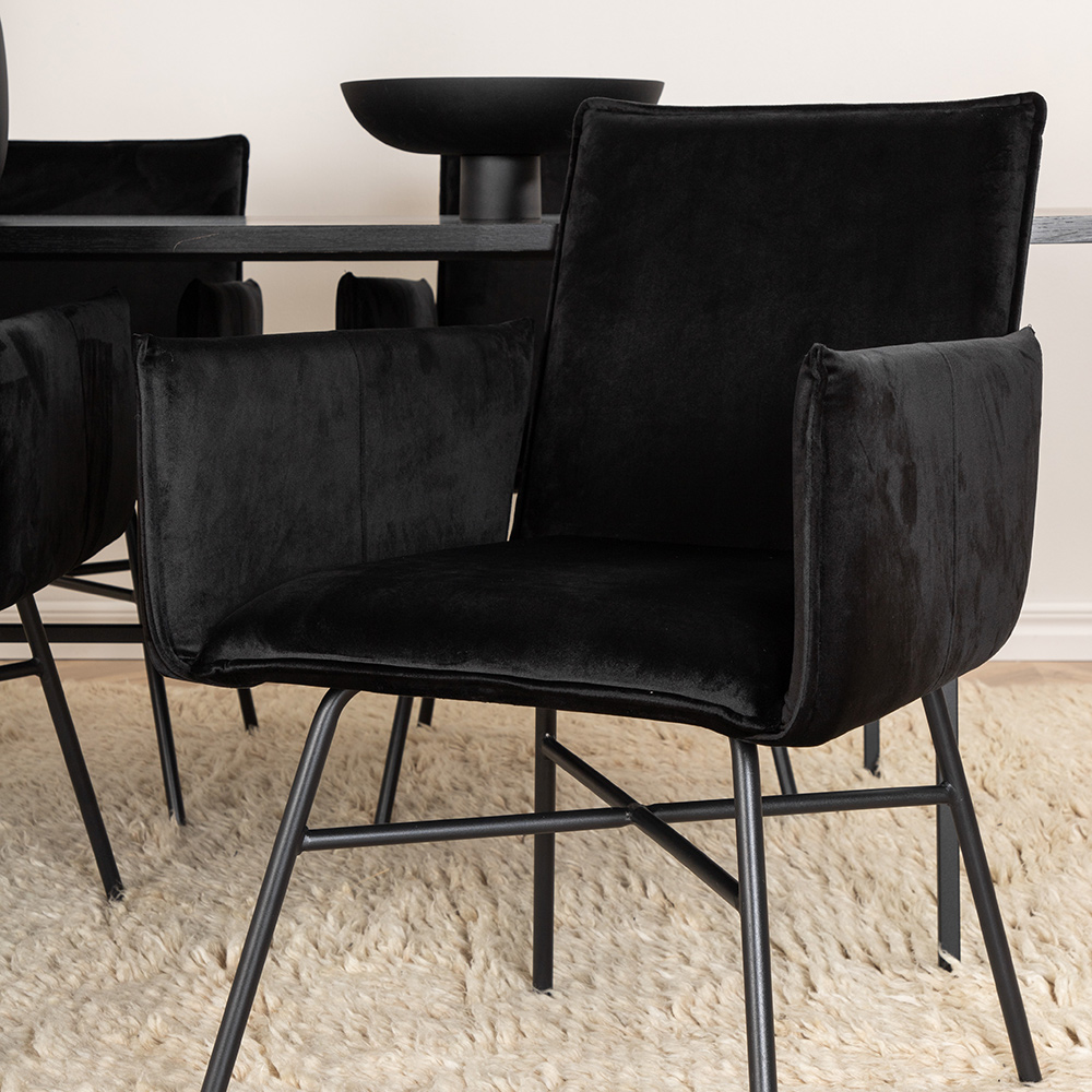 Spisegruppe Venture Home Chicago med 4 Annika Stoler