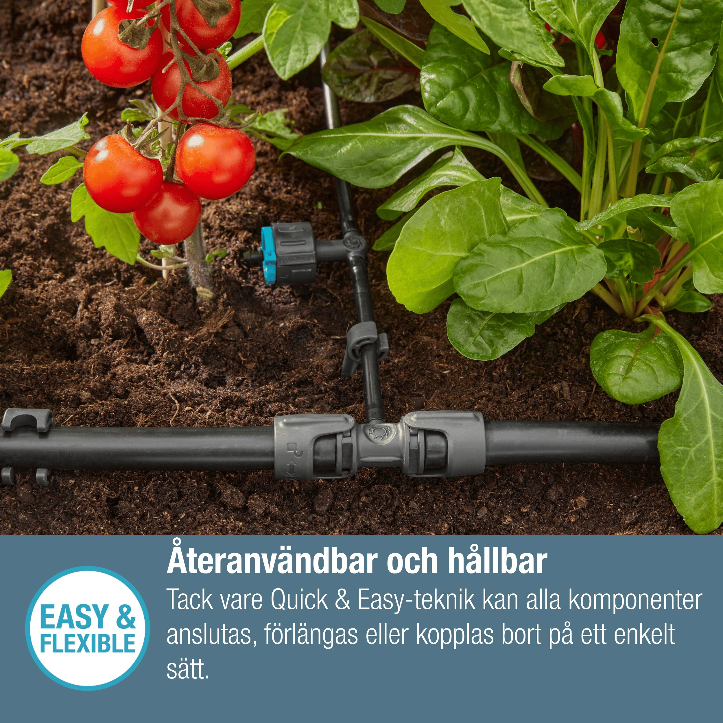 T-kobling Gardena Micro-Drip 1/2"-3/16"