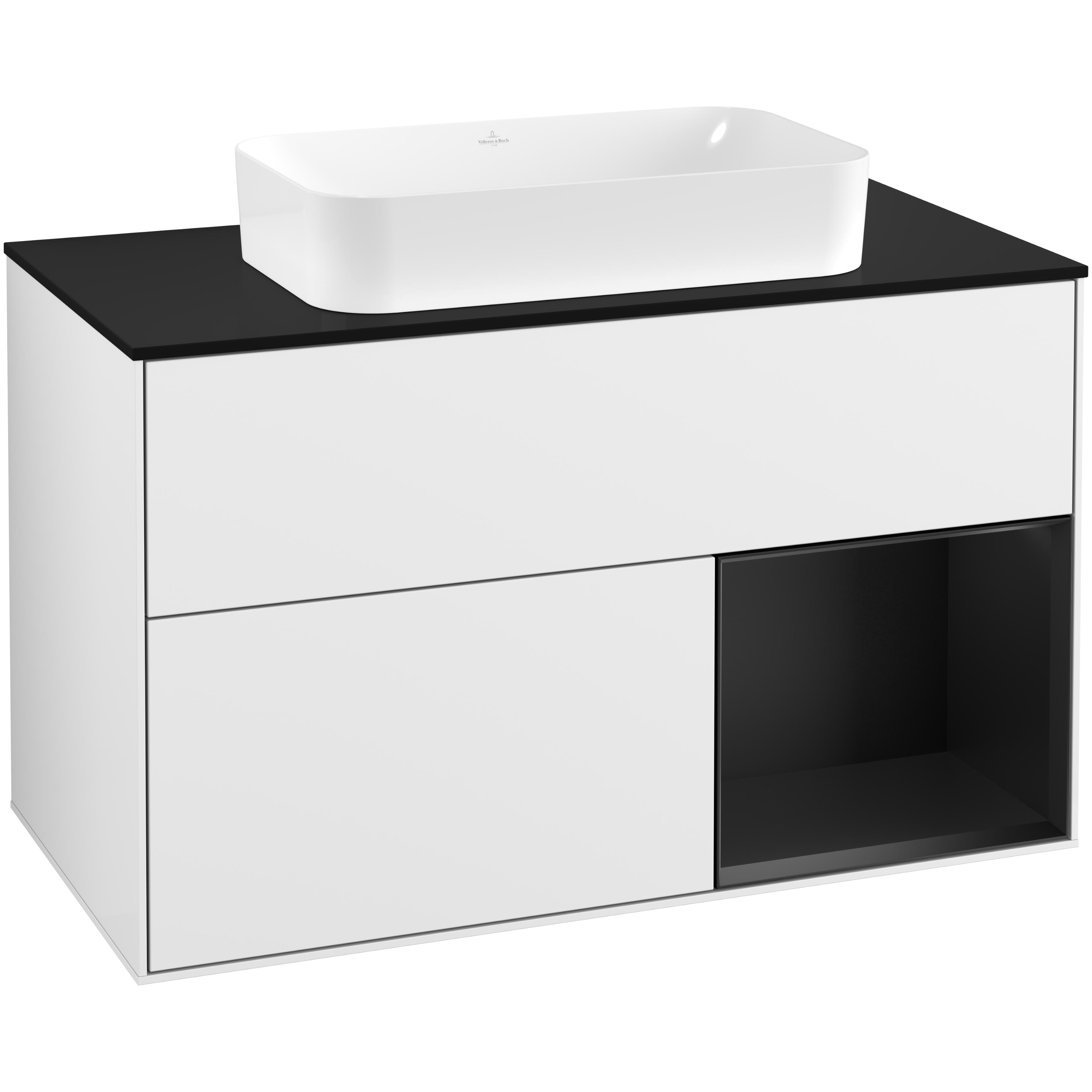 Tvättställsskåp Villeroy & Boch Finion med 2 Lådor Hylla och Bänkskiva för Fristående Tvättställ