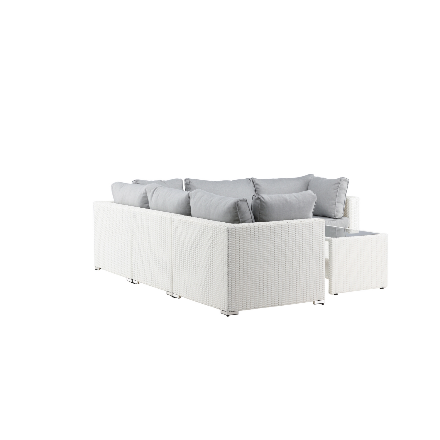 Amazon Modulsoffa 3+2+1 - Vit / grå dyna Hvit