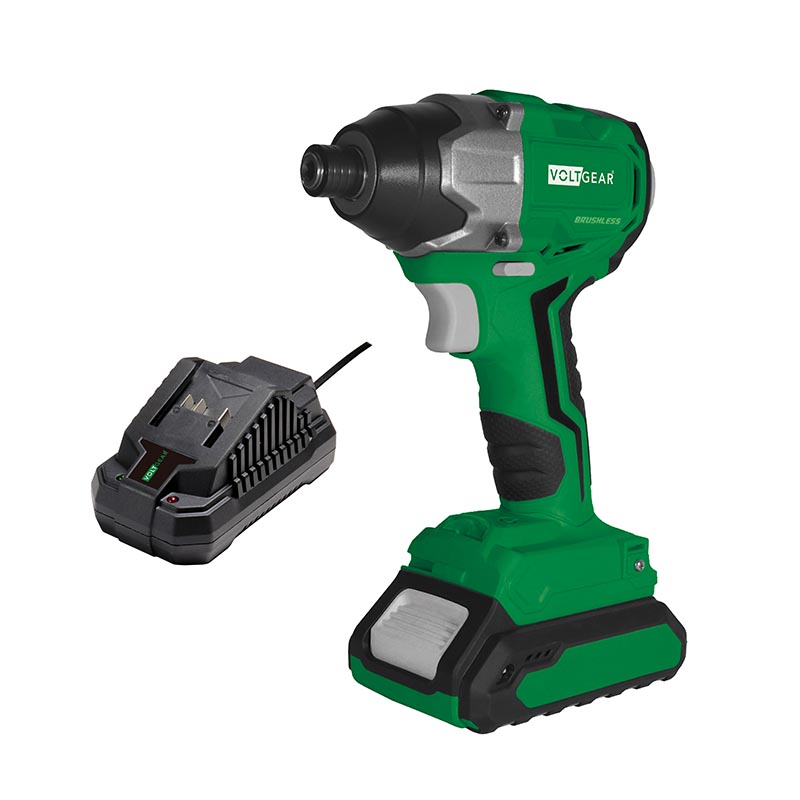 Slagskrutrekker Voltgear 20V Børsteløs Batteri 2Ah og Lader