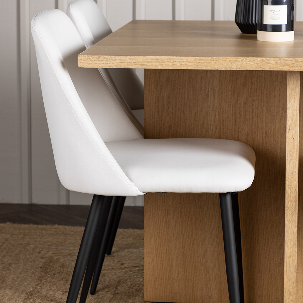 Spisegruppe Venture Home Leo med 4 Night Stoler