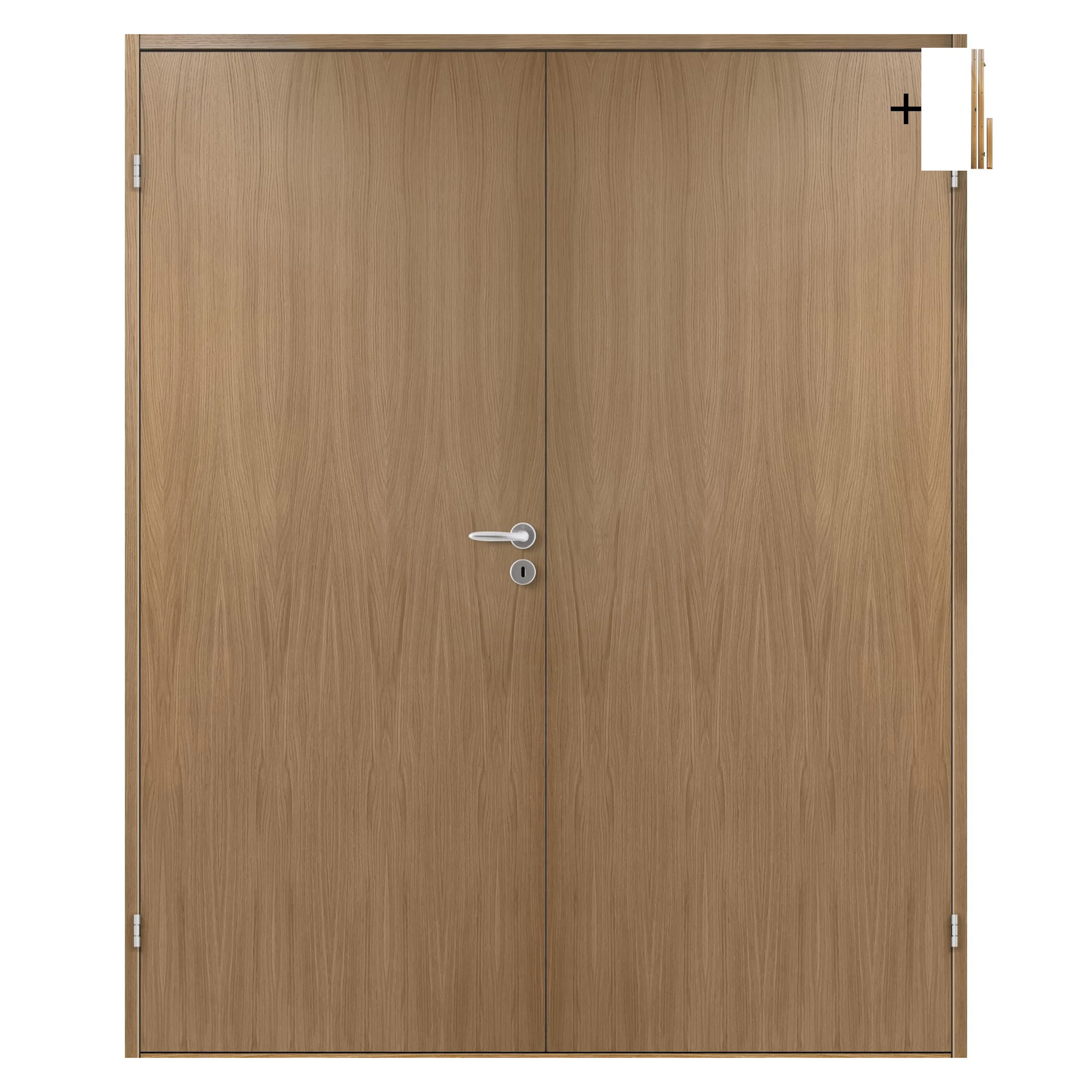 DØRBL TF SANS 13X20 EIK LAKK med Karmsett BxH: 133x200