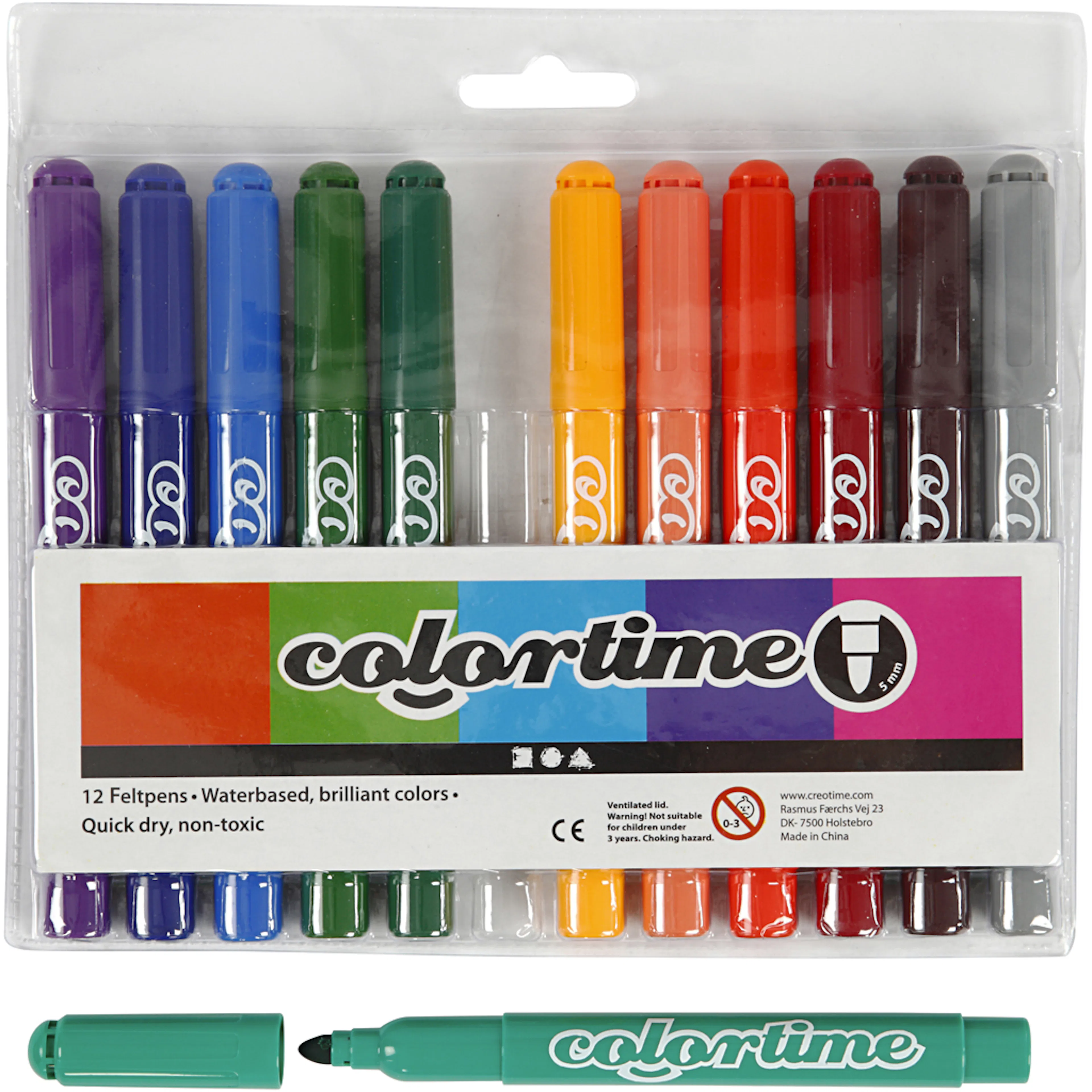 Tusjpenner Creativ Company Colortime Strek 5 mm 1 Pk