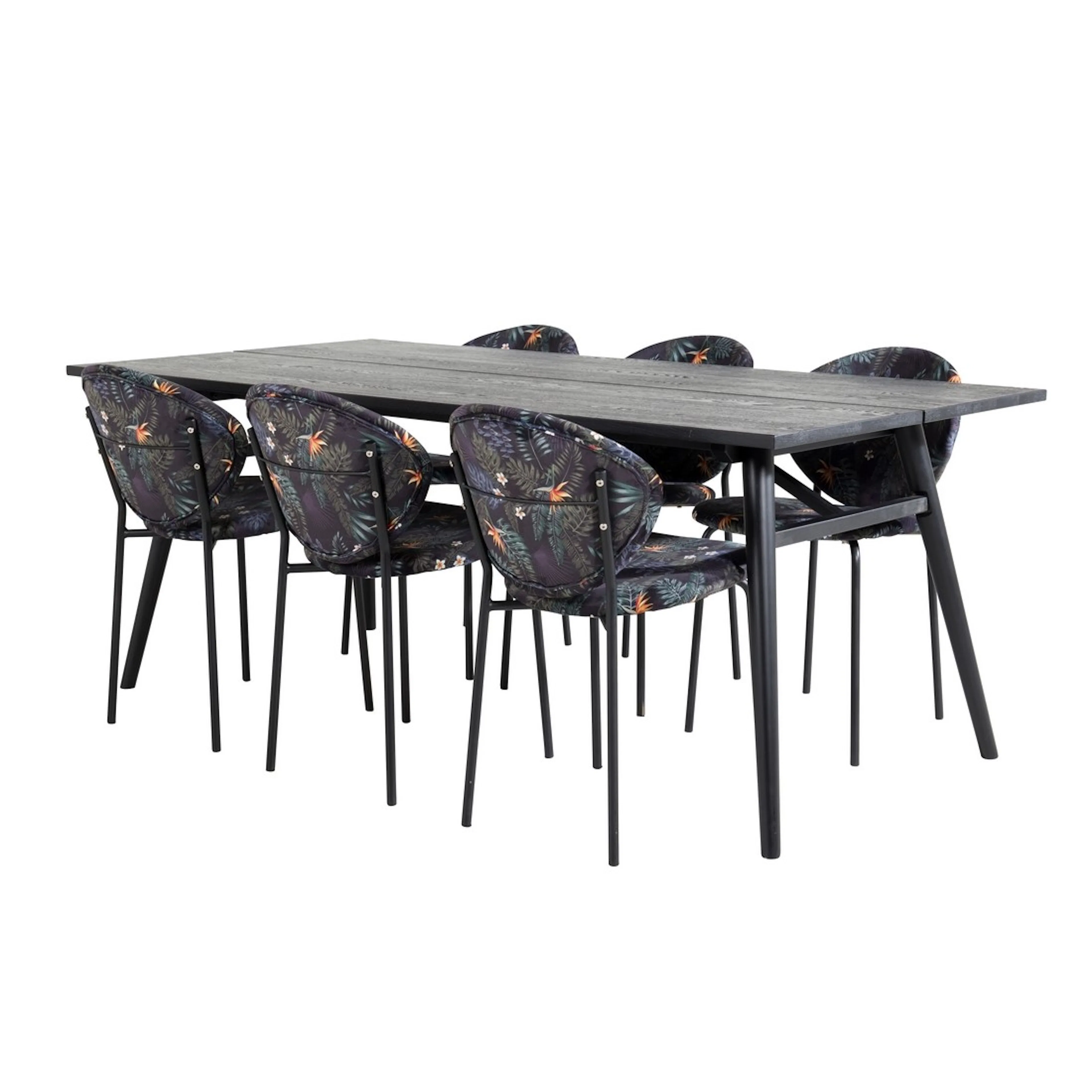 Spisegruppe Venture Home Salt med 6 Valor Stoler