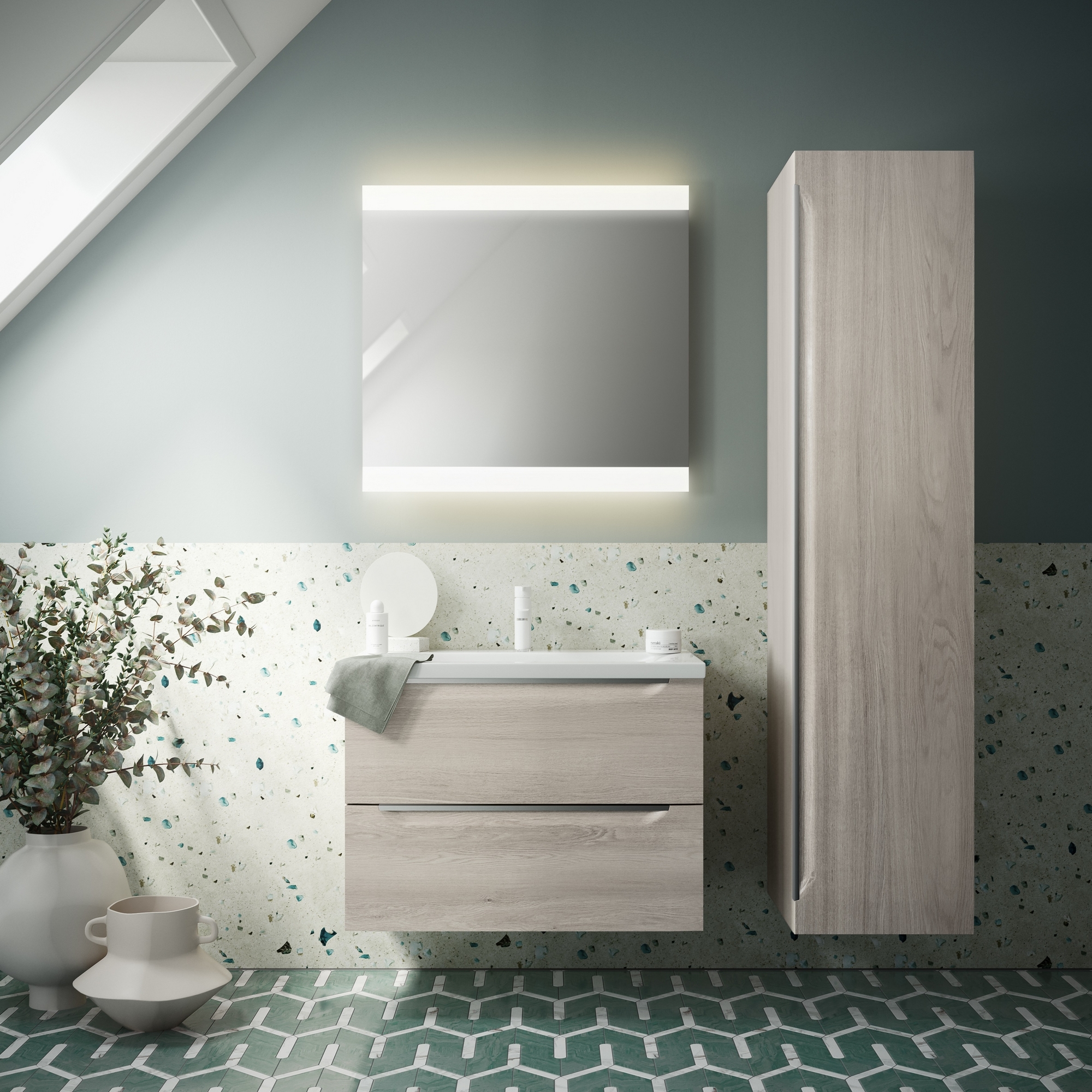 Servantskap Linn Bad Mari Smal 80 cm