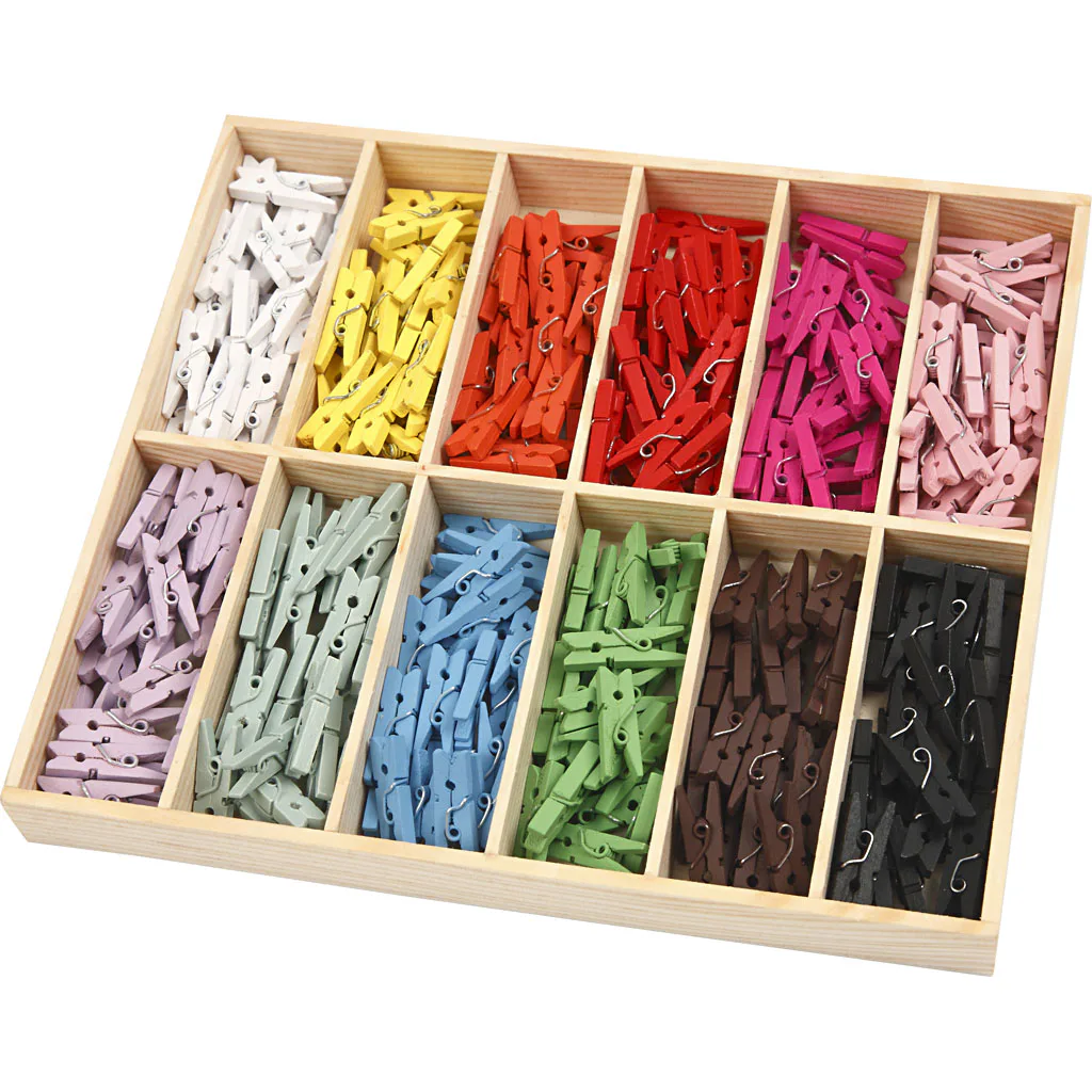 Klesklyper Mini Creativ Company 25x3 mm 12x12 stk/1 Pk