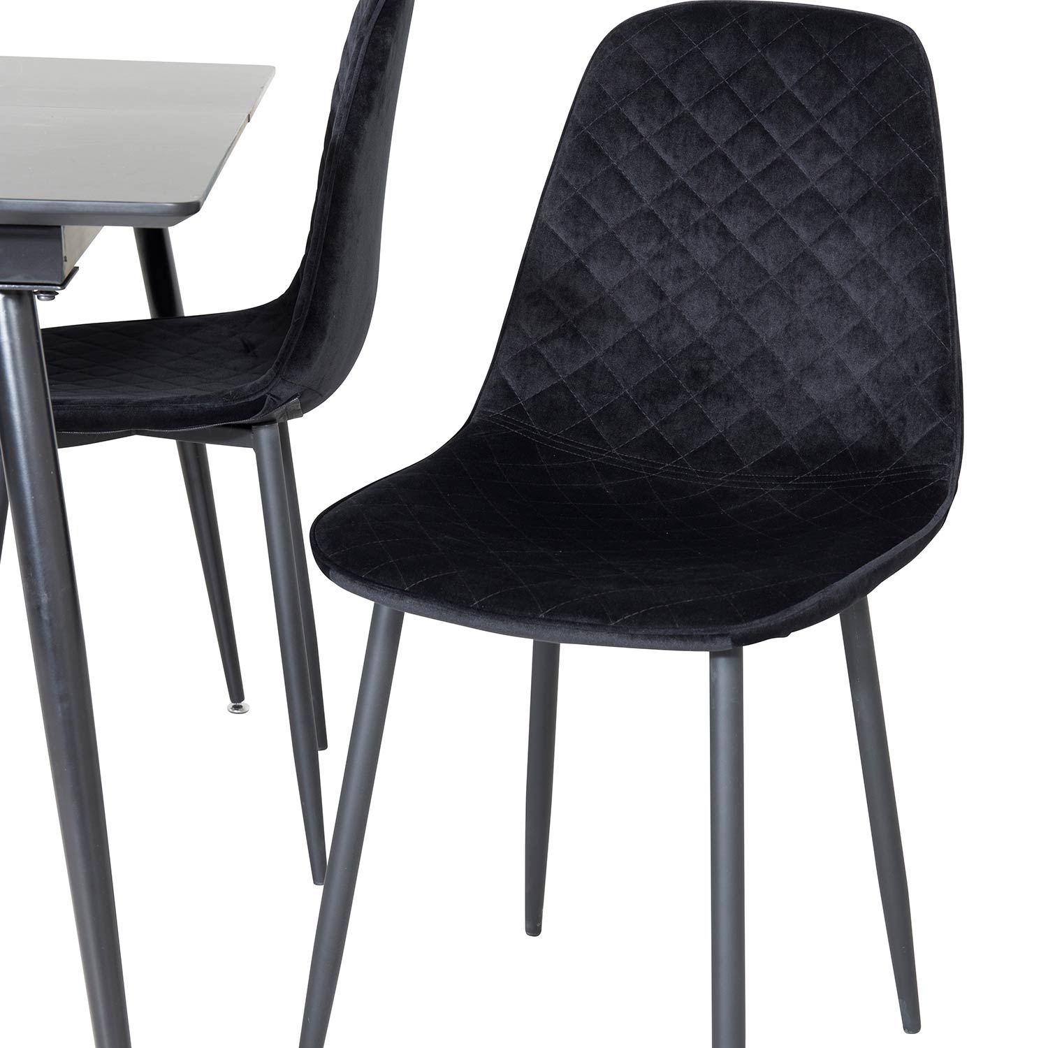 Spisegruppe Venture Home Silvia med Innleggsplate og 4 Phoi Stoler